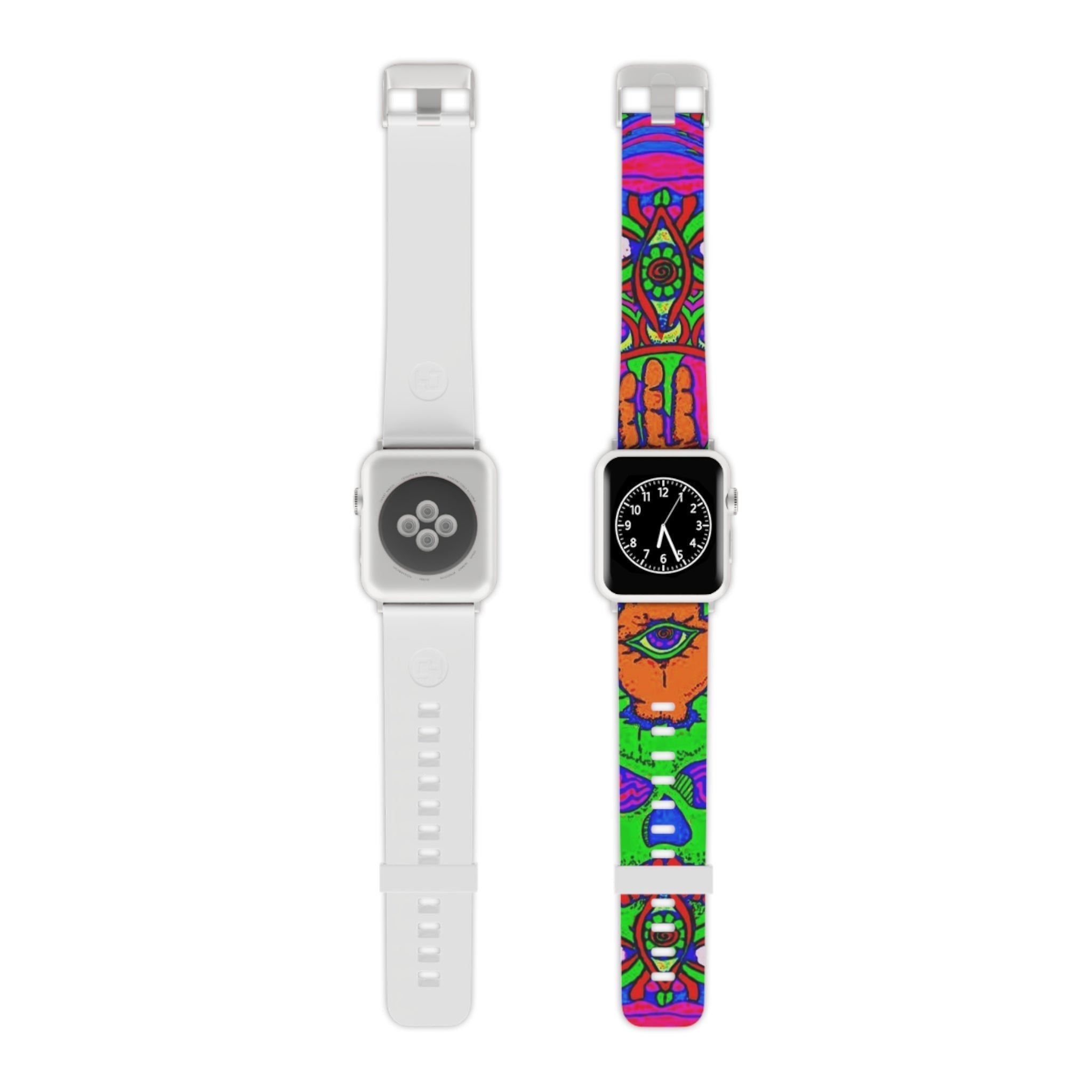 Vibrant Apple Watch Band, Colorful Accessories for Men & Women, Funky Wristband for Fitness, Gift for Him/Her, Festival Ready Printify