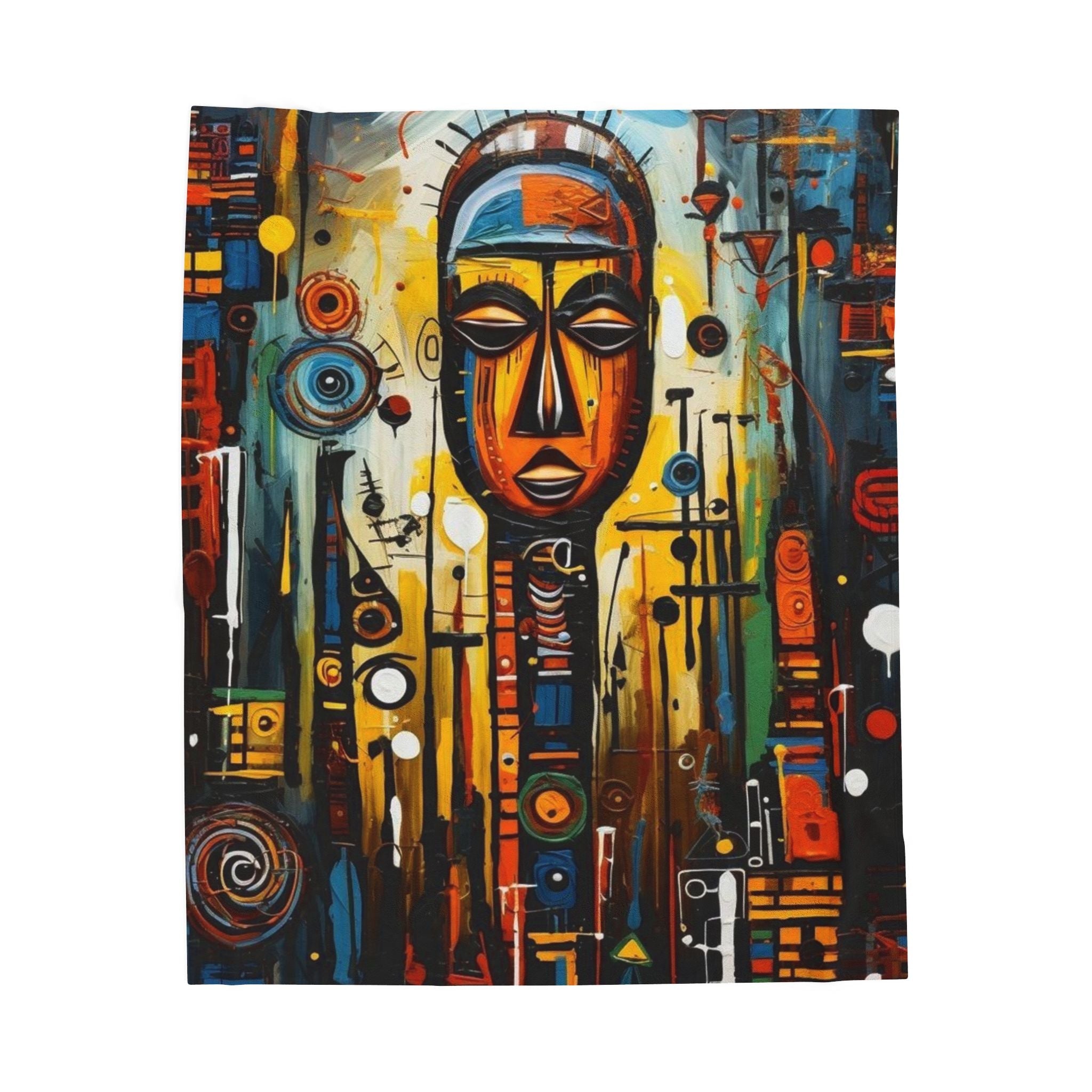 Vibrant Art-Inspired Velveteen Plush Blanket - Cozy Home Décor for Creative Souls Printify