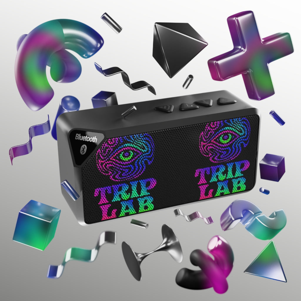 Vibrant Bluetooth Speaker for Music Lovers, Wireless Speaker for Parties, Portable Sound System, Tech Gift, Colorful Audio Experience Printify