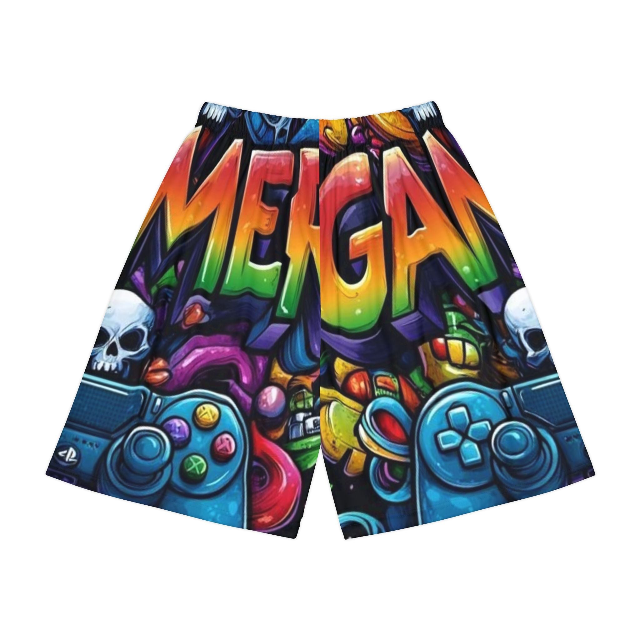 Vibrant Gamer Men's Sports Shorts, Perfect for Gaming Sessions, Summer Wear, Casual Outings, Gift for Gamers, Fun Activewear Printify