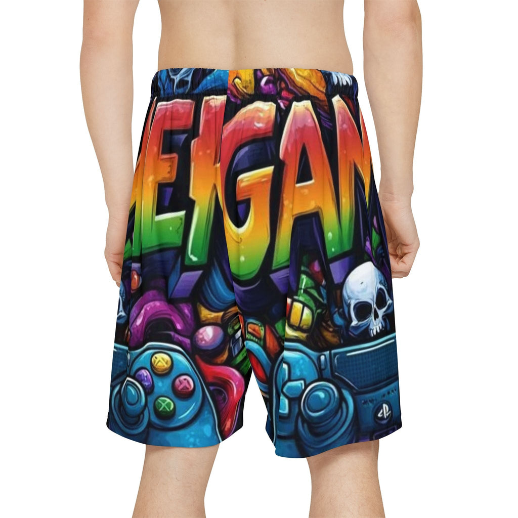 Vibrant Gamer Men's Sports Shorts, Perfect for Gaming Sessions, Summer Wear, Casual Outings, Gift for Gamers, Fun Activewear Printify