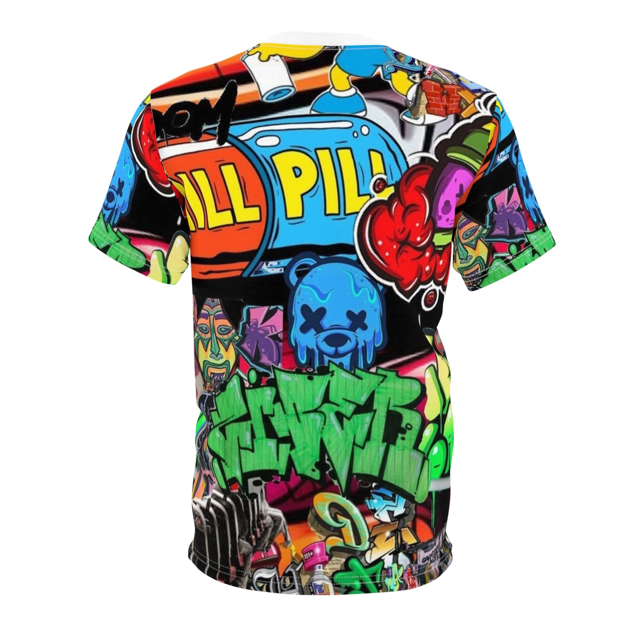 Vibrant Unisex Graffiti Tee - Street Art Inspired Fashion🍄 Printify