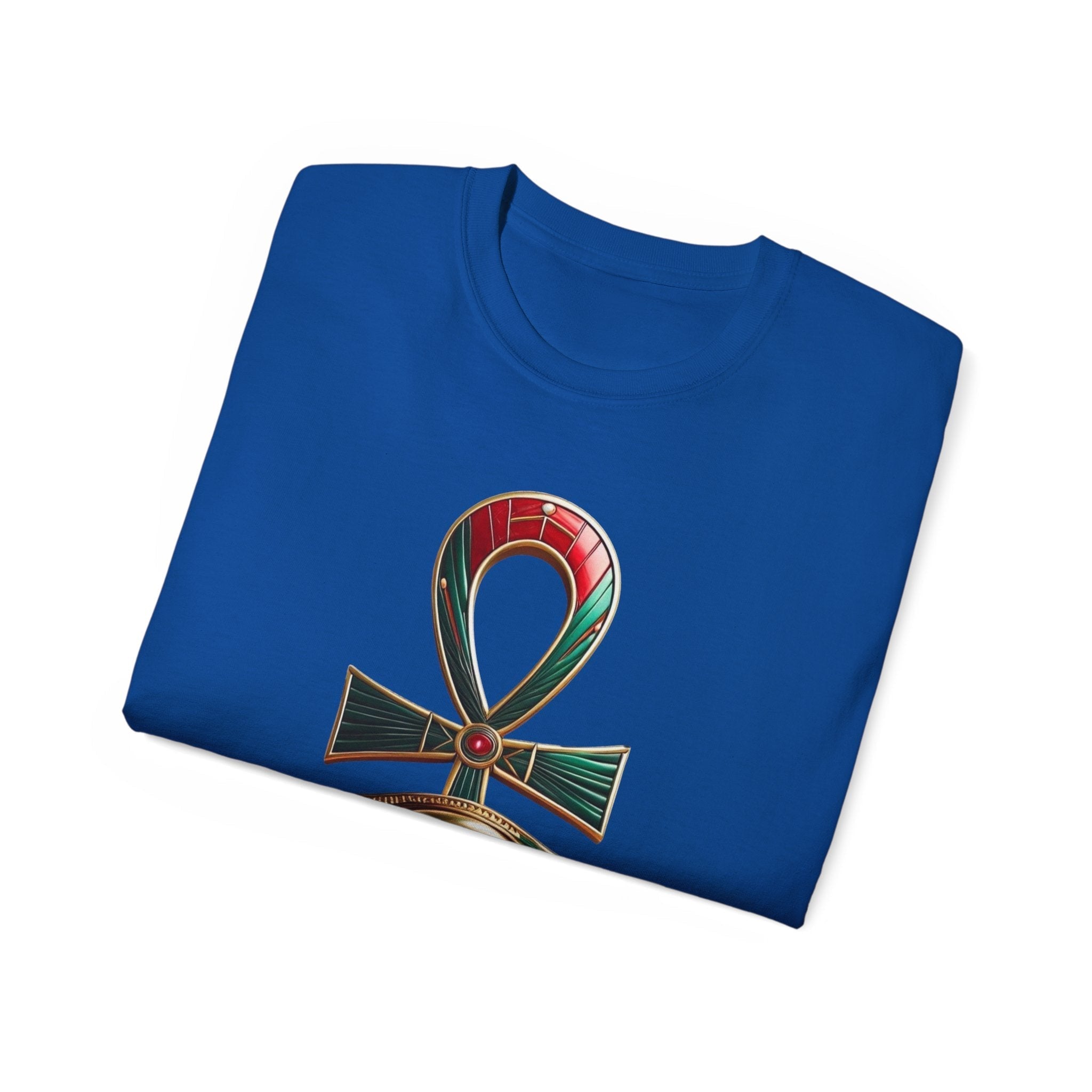 Vintage Egyptian Symbol Tee — Ankh & Eye Streetwear Printify