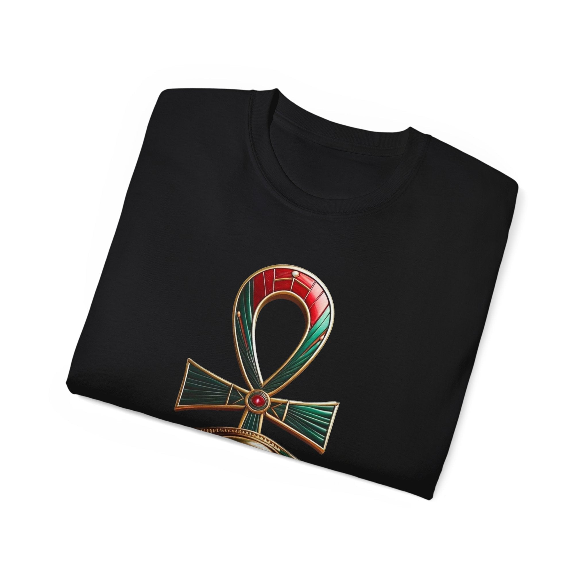 Vintage Egyptian Symbol Tee — Ankh & Eye Streetwear Printify