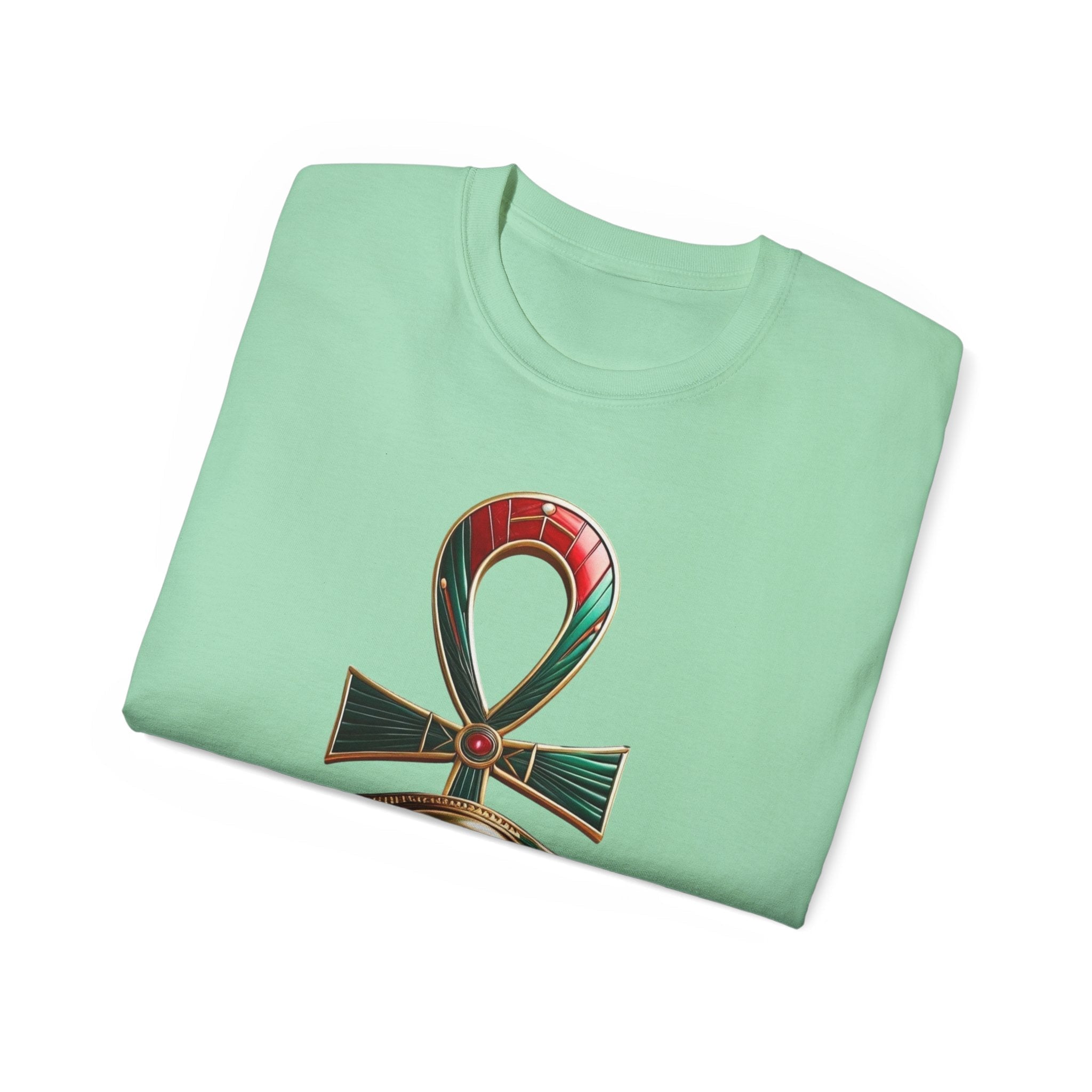Vintage Egyptian Symbol Tee — Ankh & Eye Streetwear Printify