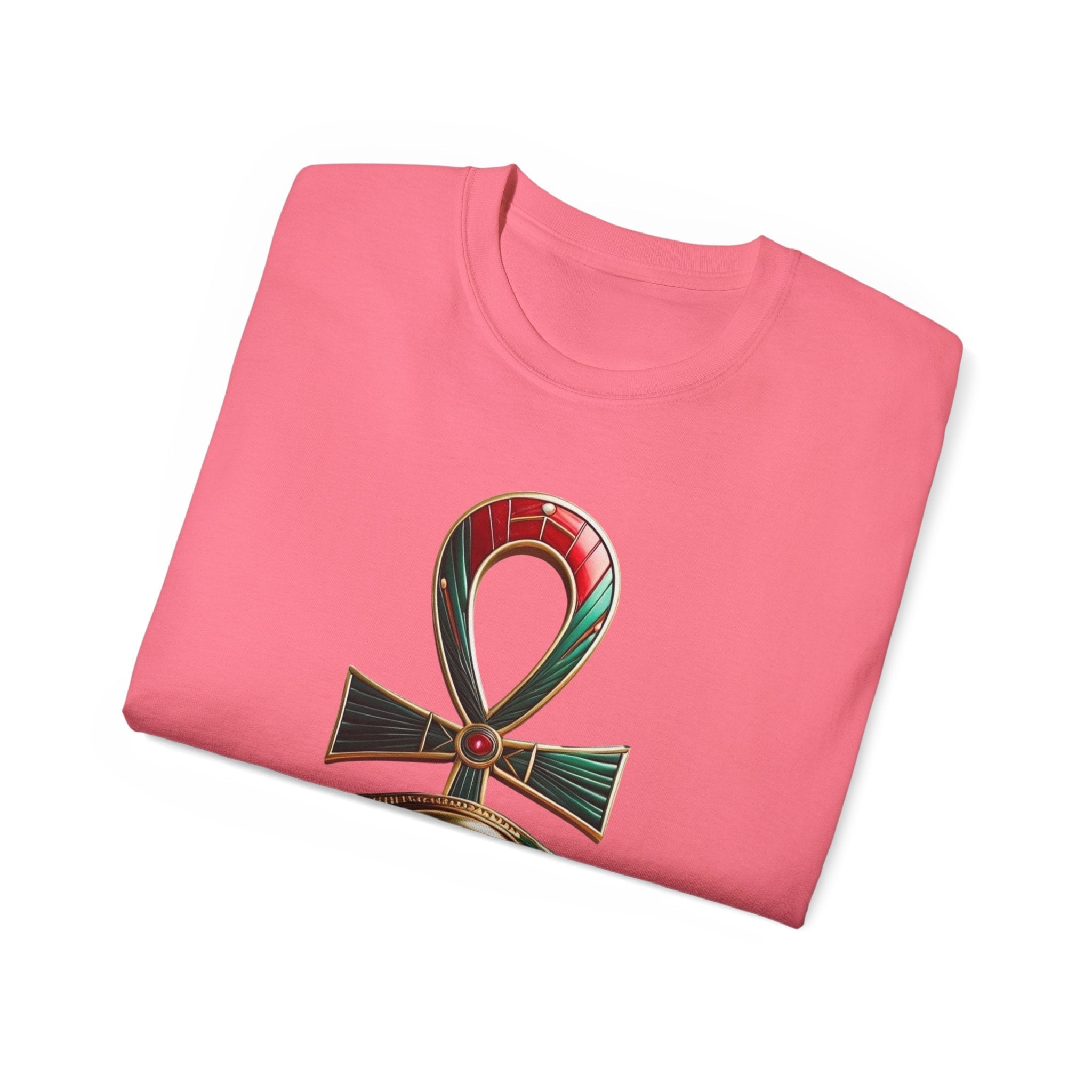 Vintage Egyptian Symbol Tee — Ankh & Eye Streetwear Printify