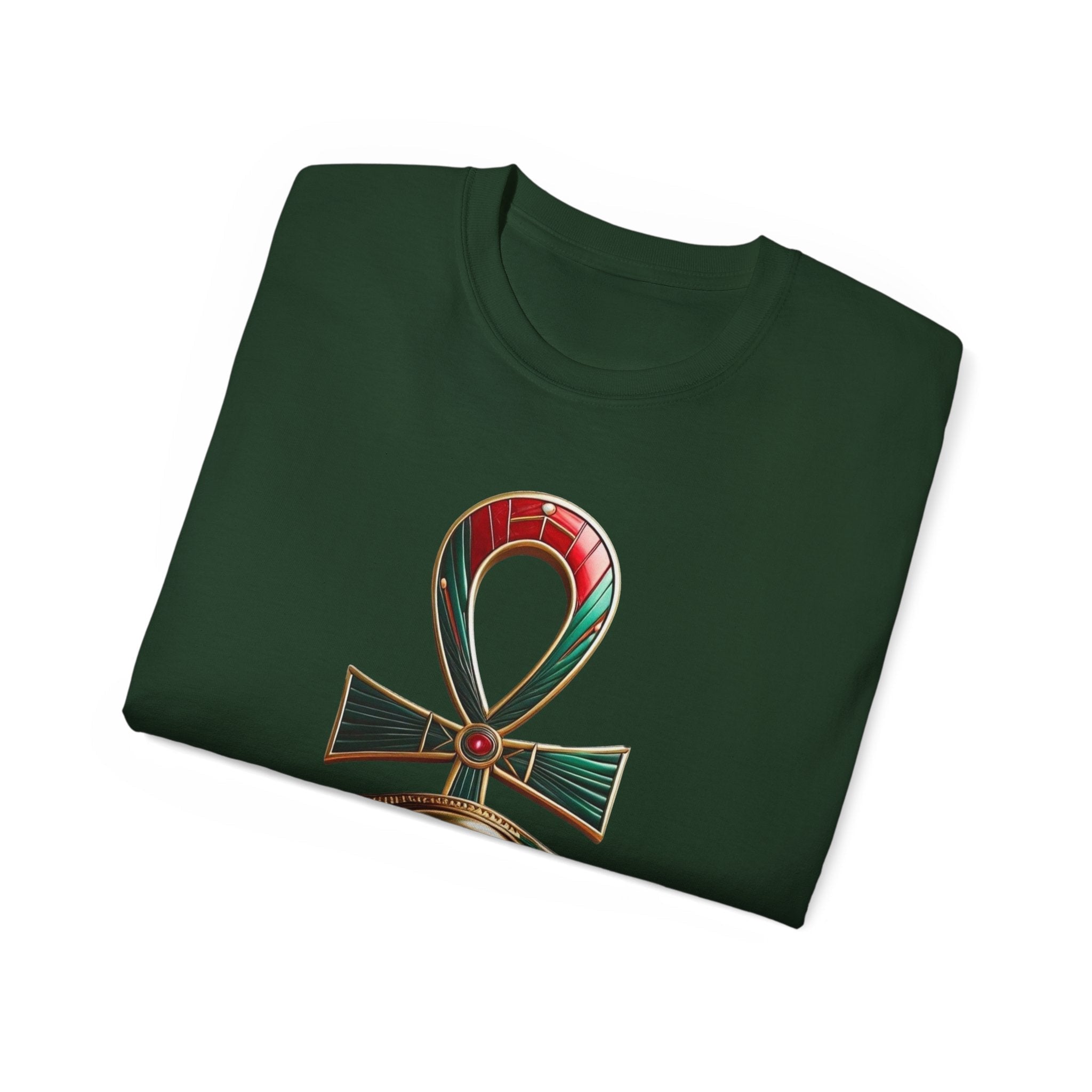 Vintage Egyptian Symbol Tee — Ankh & Eye Streetwear Printify