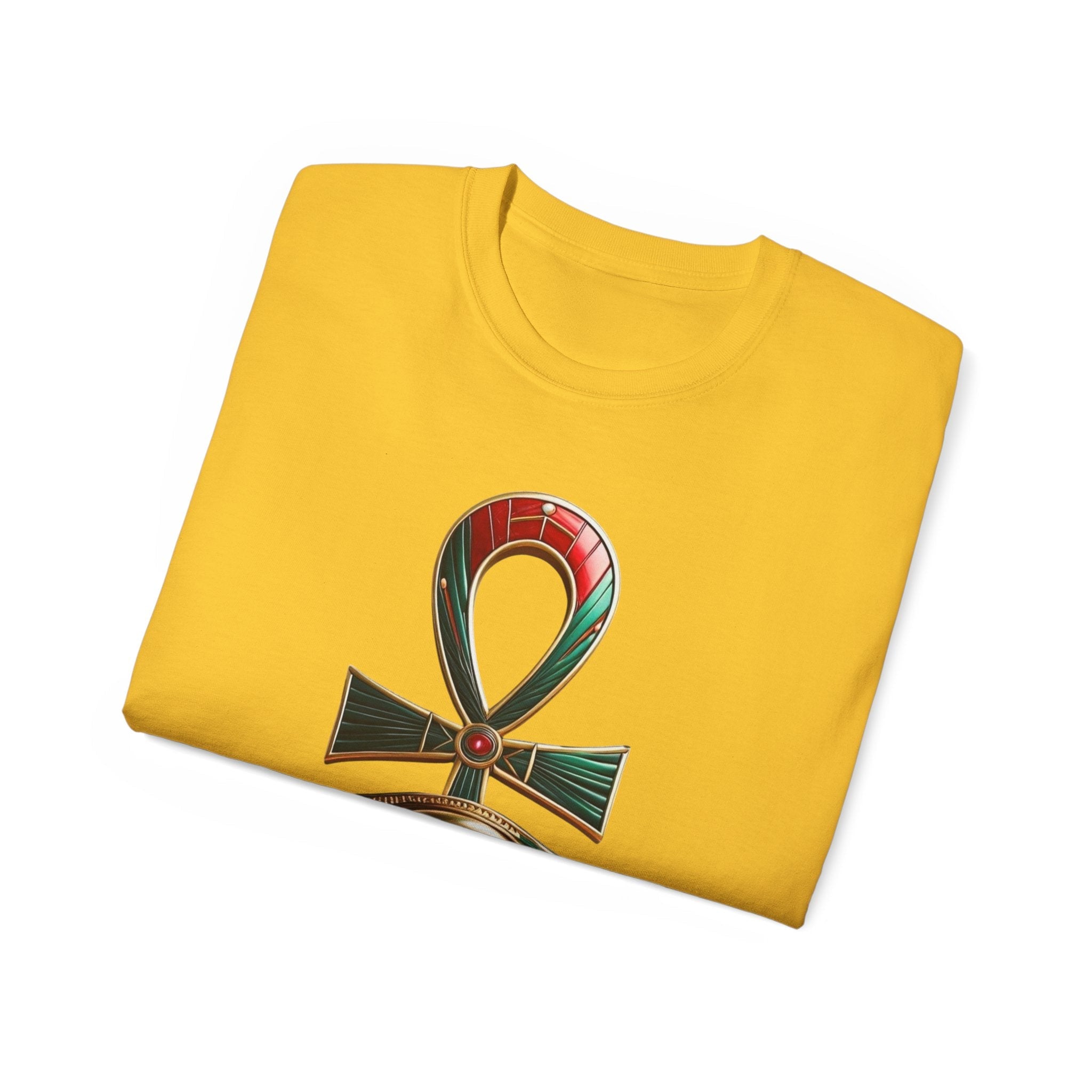 Vintage Egyptian Symbol Tee — Ankh & Eye Streetwear Printify