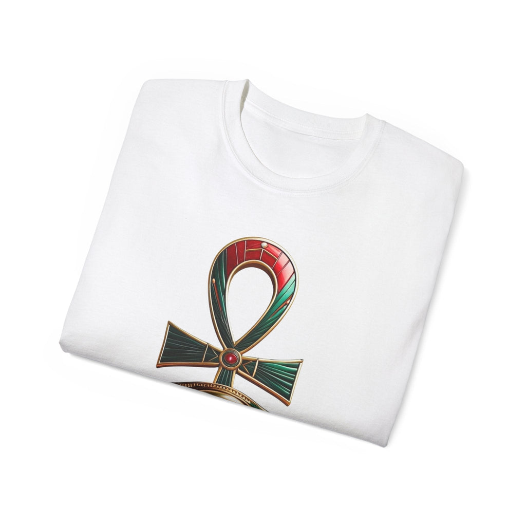 Vintage Egyptian Symbol Tee — Ankh & Eye Streetwear Printify