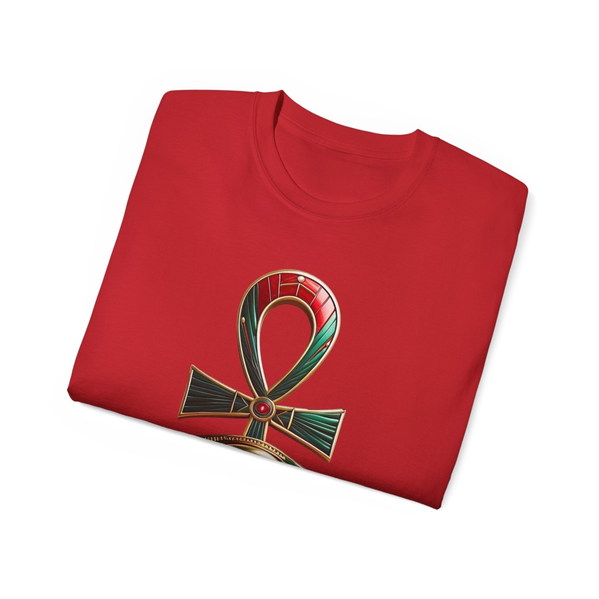 Vintage Egyptian Symbol Tee — Ankh & Eye Streetwear Printify