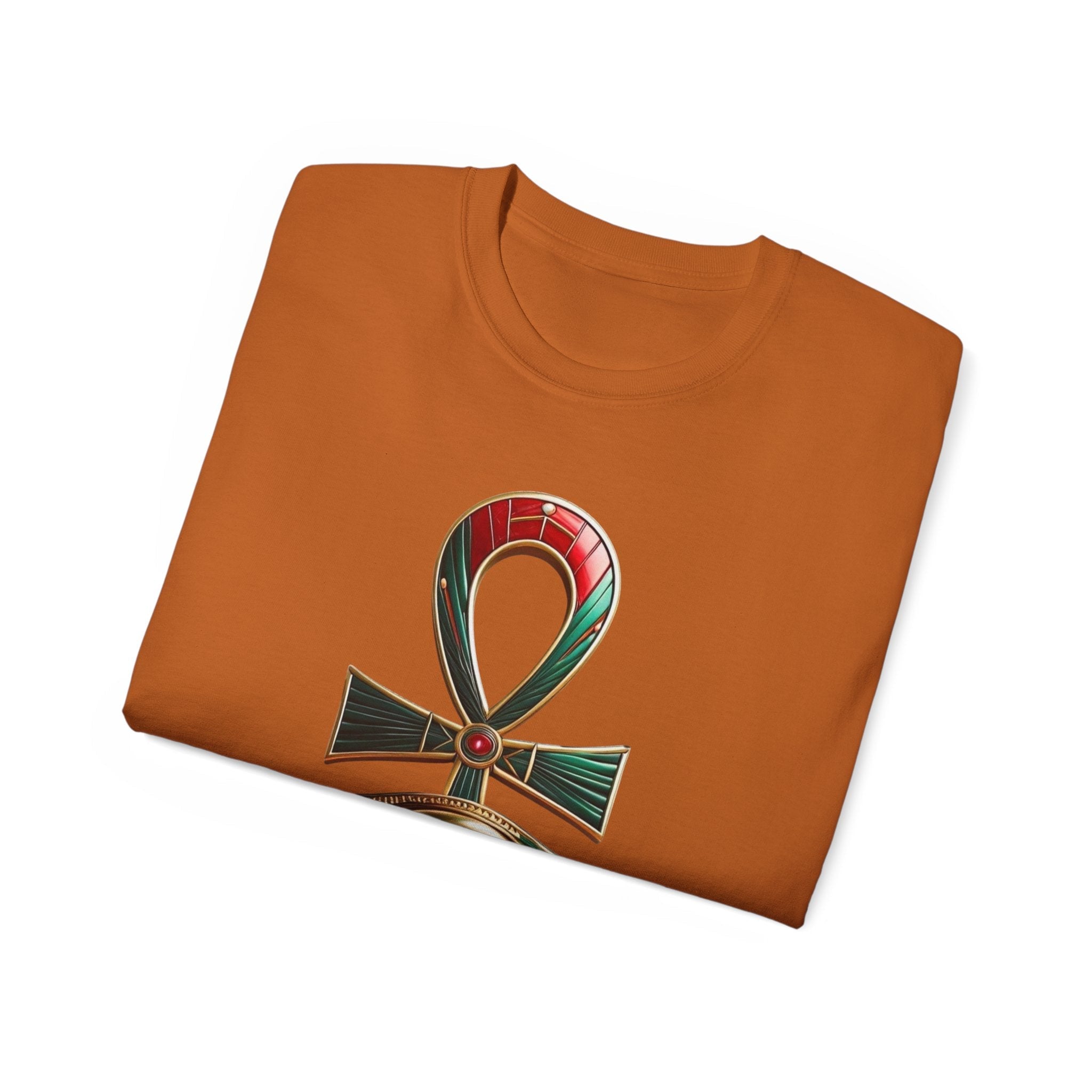 Vintage Egyptian Symbol Tee — Ankh & Eye Streetwear Printify