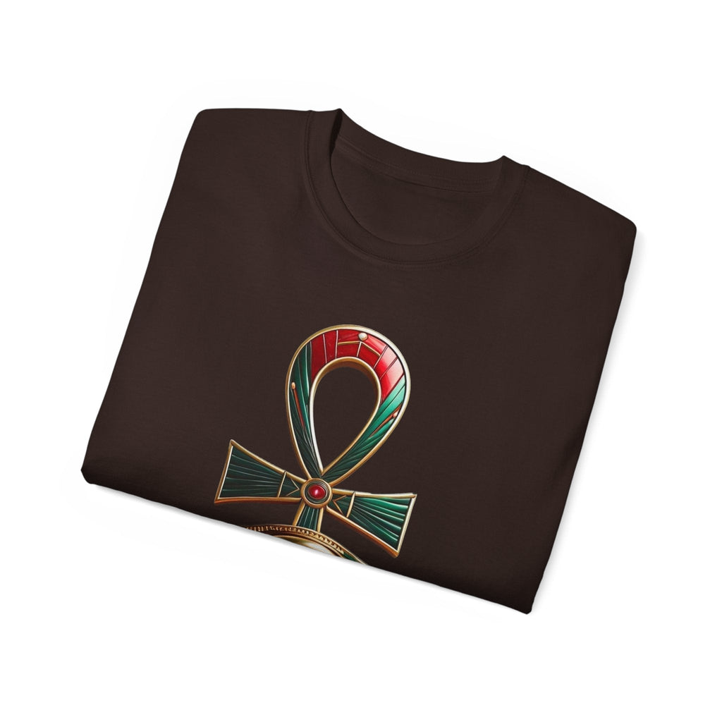 Vintage Egyptian Symbol Tee — Ankh & Eye Streetwear Printify