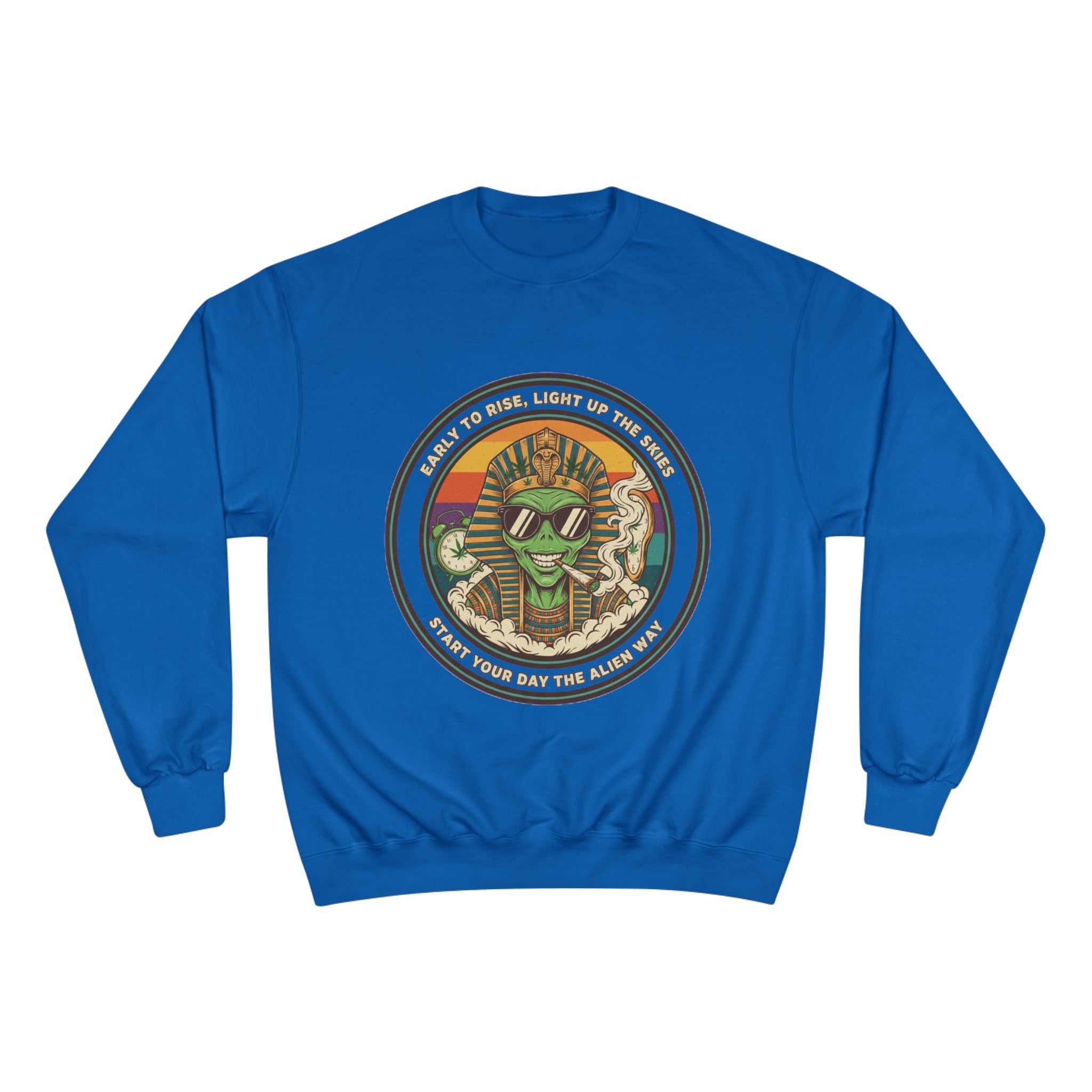 Vintage Pharoah Skate Crewneck Sweatshirt – Retro Skateboard King Graphic