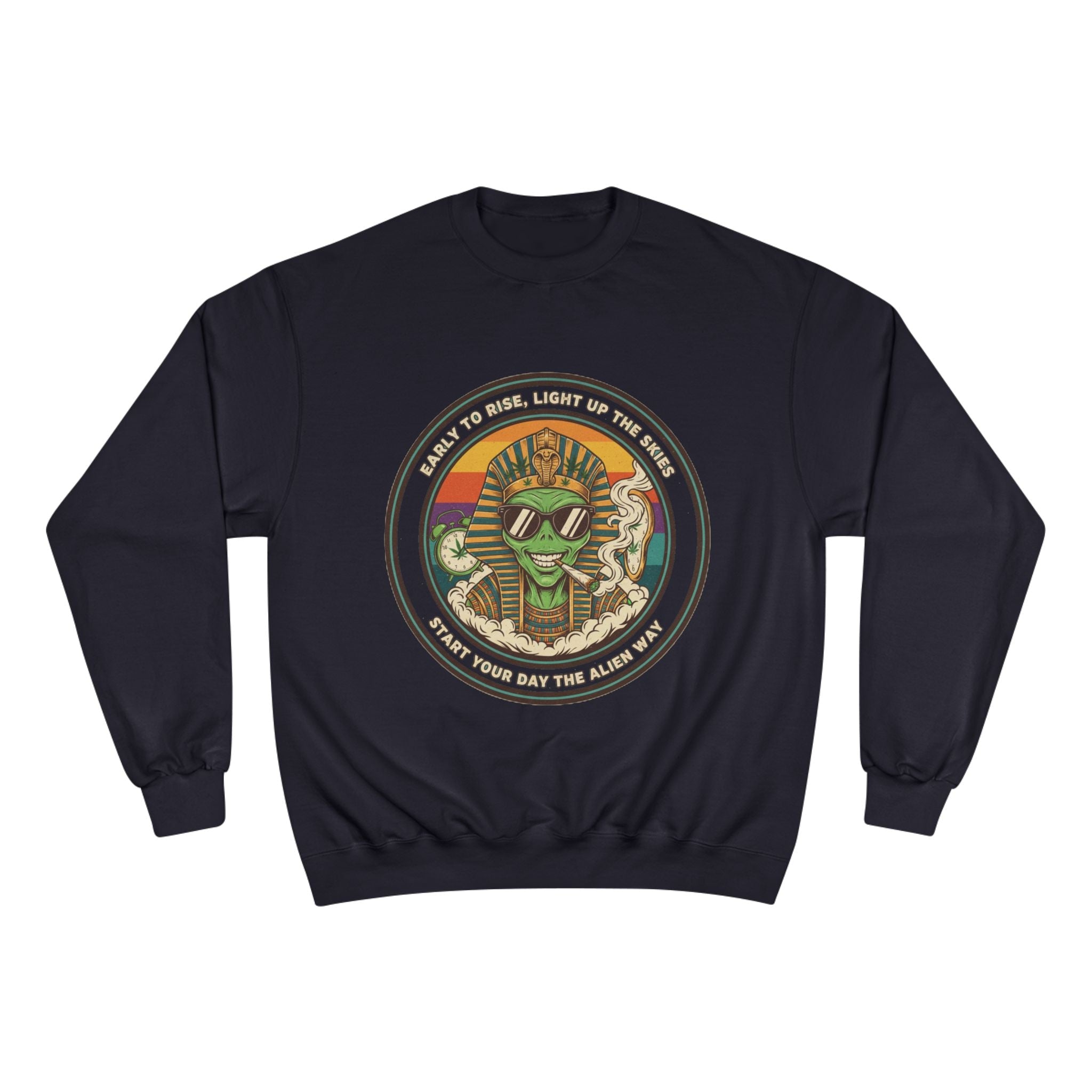 Vintage Pharoah Skate Crewneck Sweatshirt – Retro Skateboard King Graphic