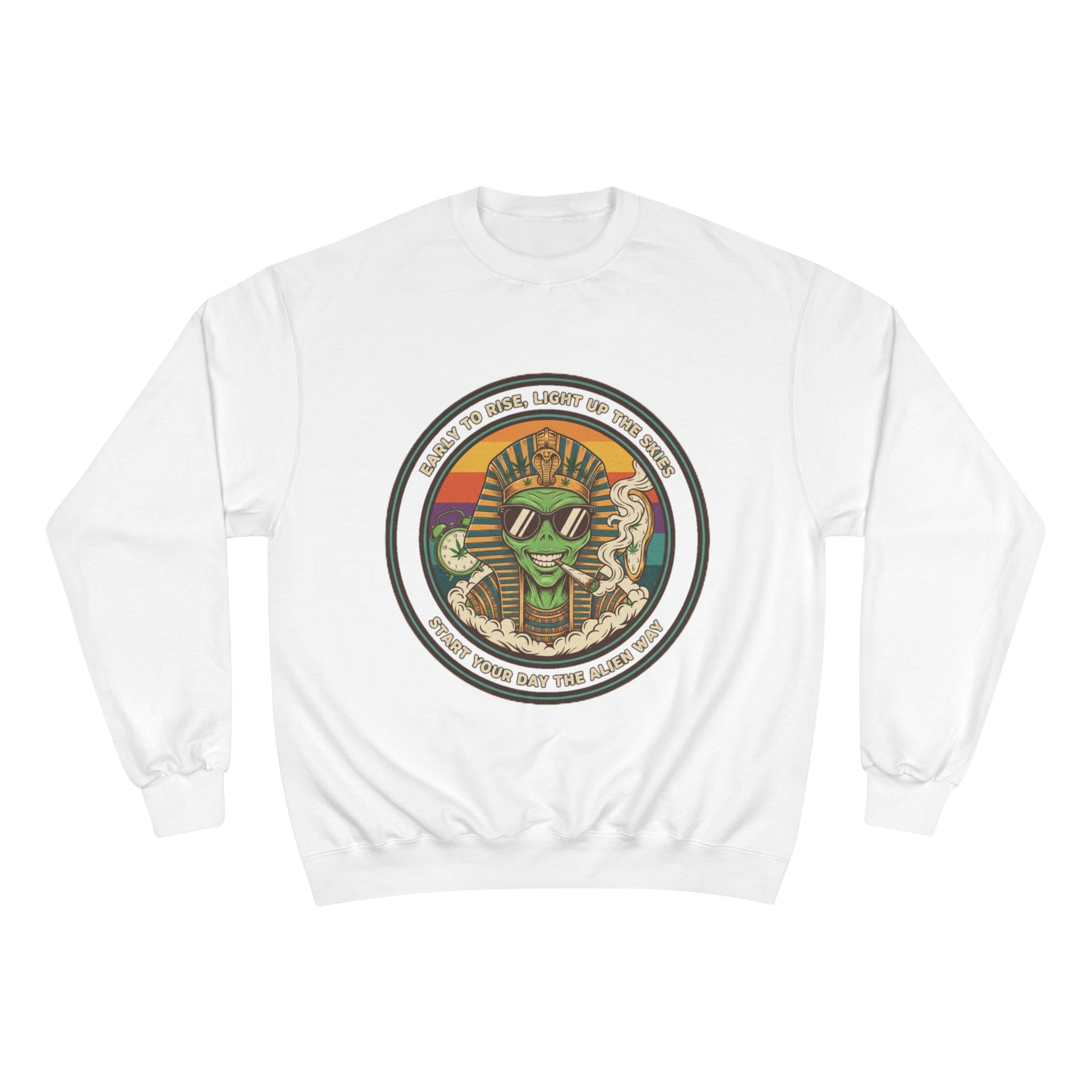 Vintage Pharoah Skate Crewneck Sweatshirt – Retro Skateboard King Graphic