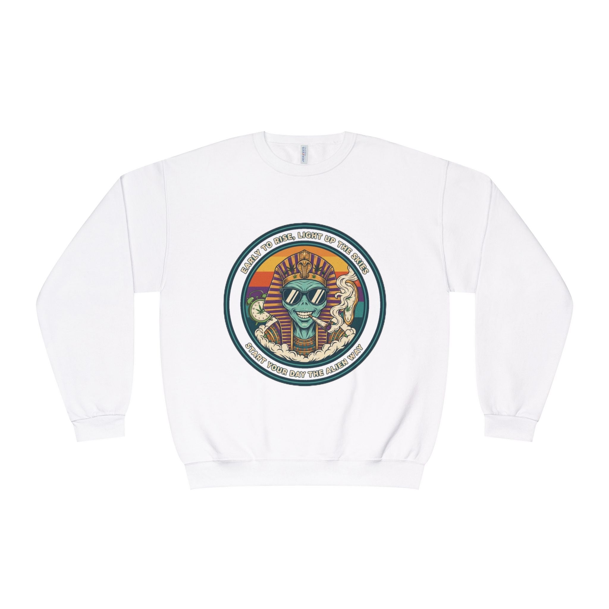 Vintage Surf Vibes Crewneck Sweatshirt — Retro Sun, Waves & ‘Stay Salty’ Graphic