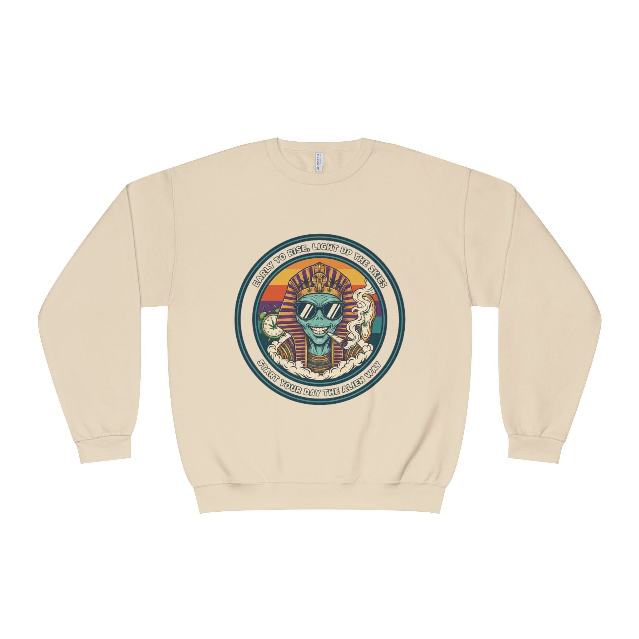 Vintage Surf Vibes Crewneck Sweatshirt — Retro Sun, Waves & ‘Stay Salty’ Graphic