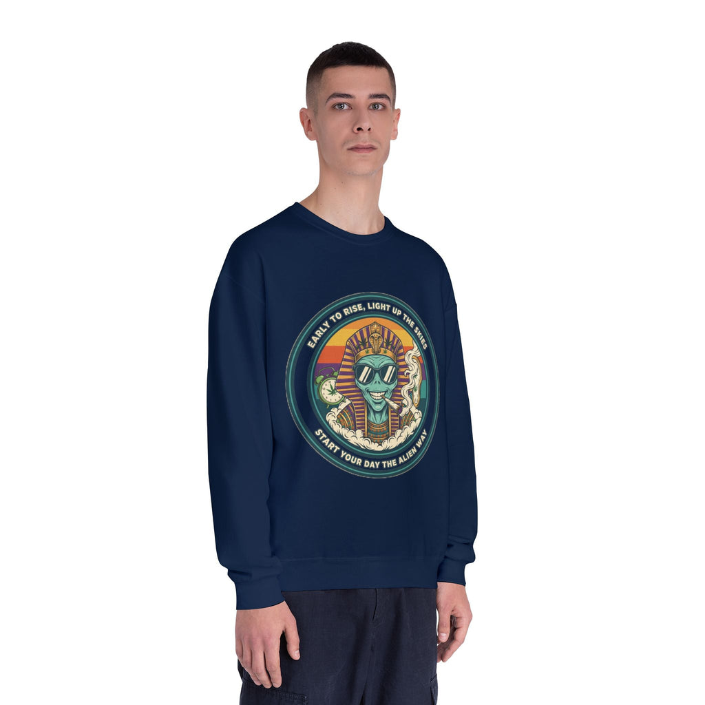Vintage Surf Vibes Crewneck Sweatshirt — Retro Sun, Waves & ‘Stay Salty’ Graphic