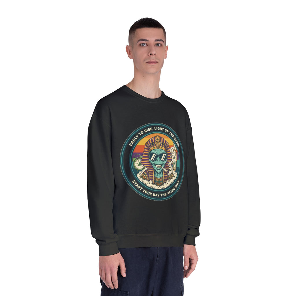 Vintage Surf Vibes Crewneck Sweatshirt — Retro Sun, Waves & ‘Stay Salty’ Graphic