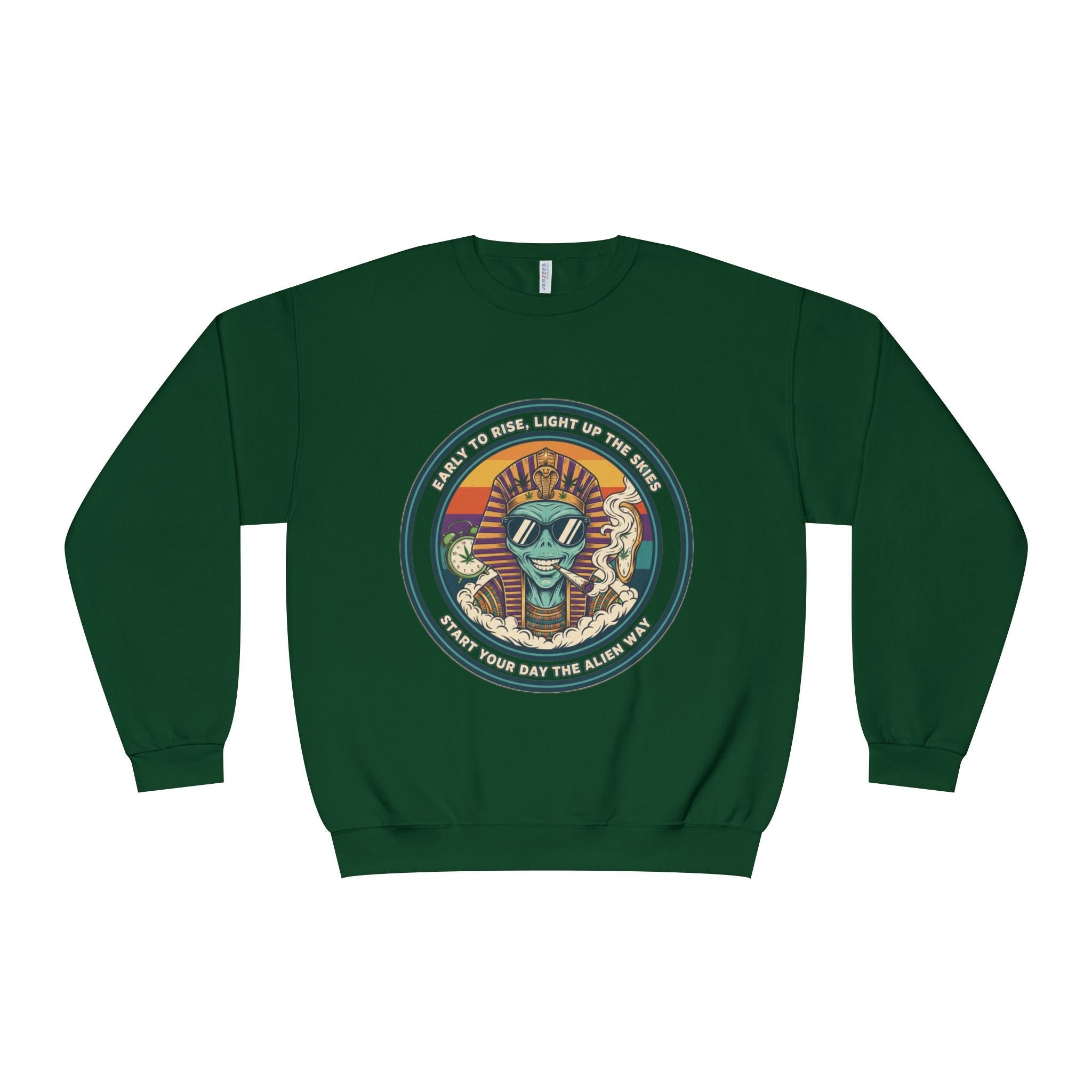Vintage Surf Vibes Crewneck Sweatshirt — Retro Sun, Waves & ‘Stay Salty’ Graphic