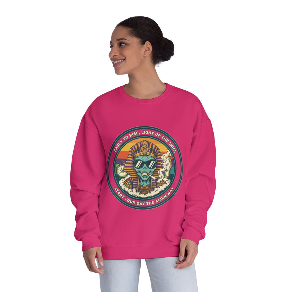 Vintage Surf Vibes Crewneck Sweatshirt — Retro Sun, Waves & ‘Stay Salty’ Graphic