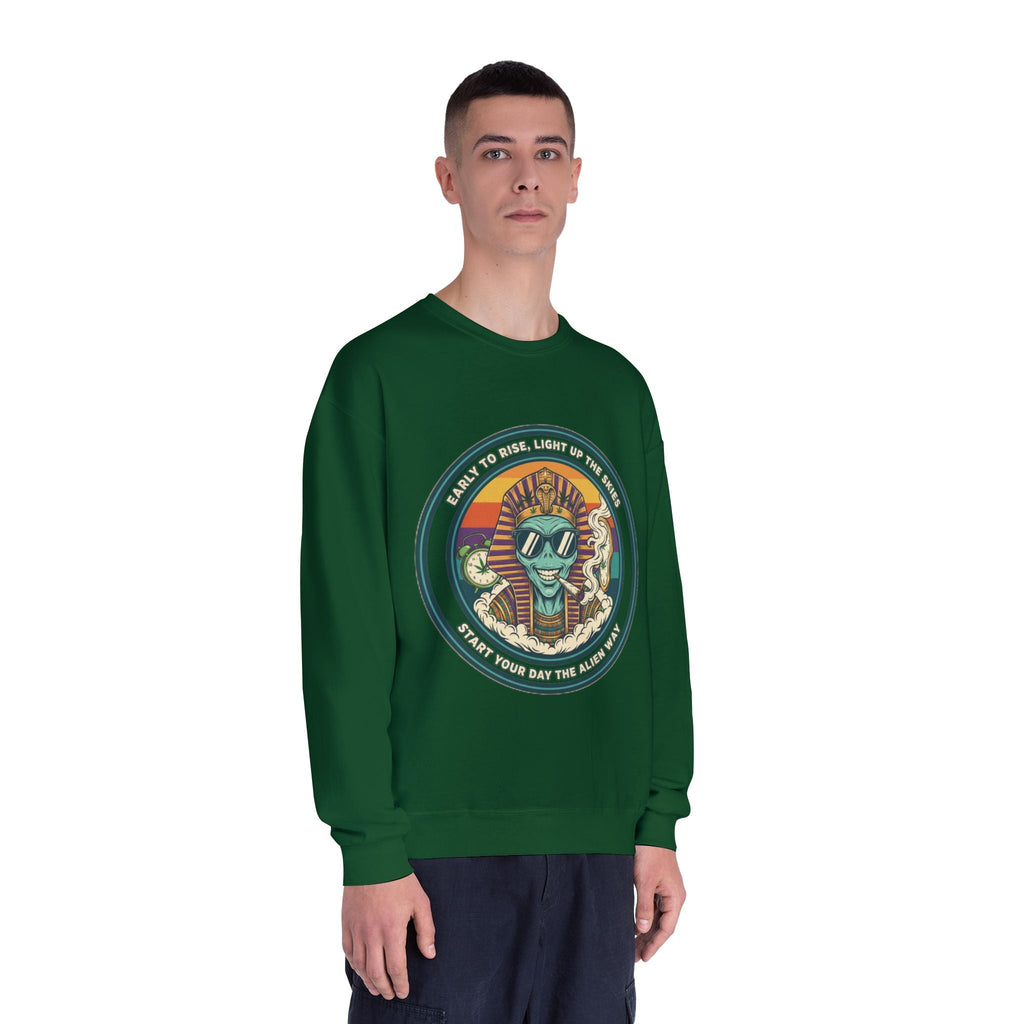 Vintage Surf Vibes Crewneck Sweatshirt — Retro Sun, Waves & ‘Stay Salty’ Graphic