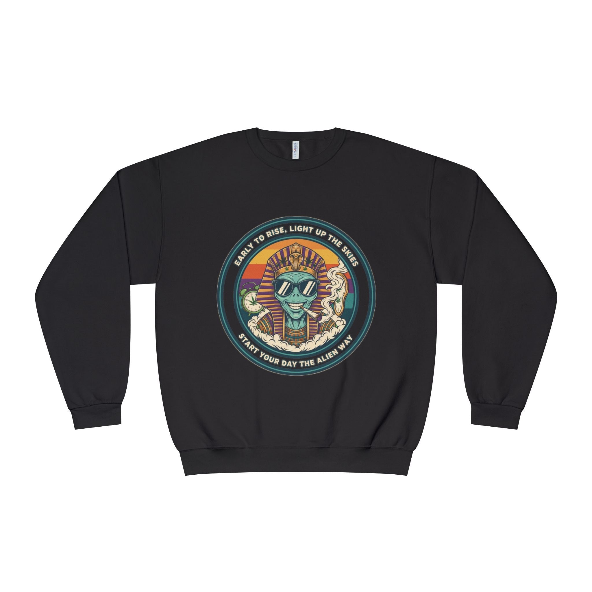 Vintage Surf Vibes Crewneck Sweatshirt — Retro Sun, Waves & ‘Stay Salty’ Graphic