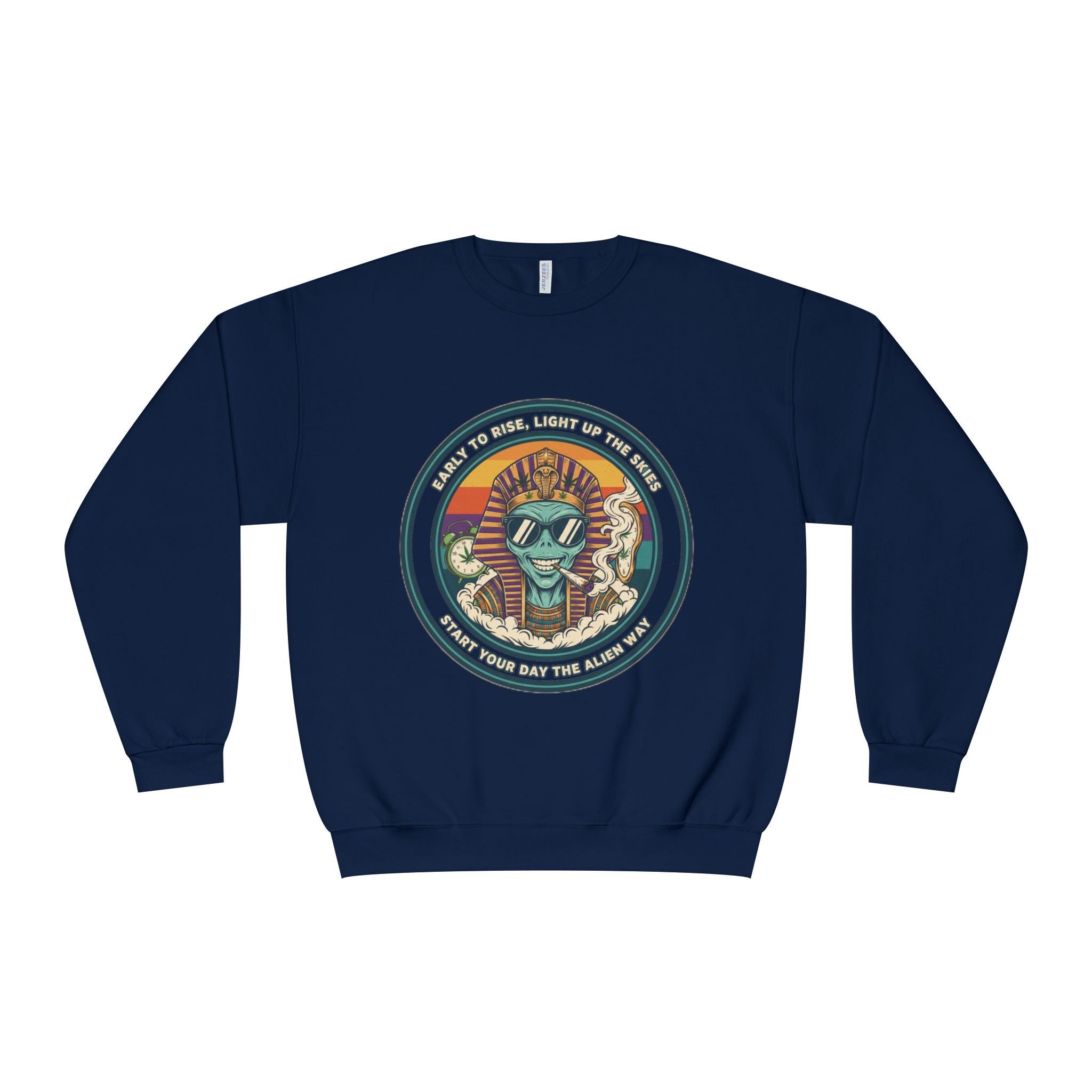 Vintage Surf Vibes Crewneck Sweatshirt — Retro Sun, Waves & ‘Stay Salty’ Graphic