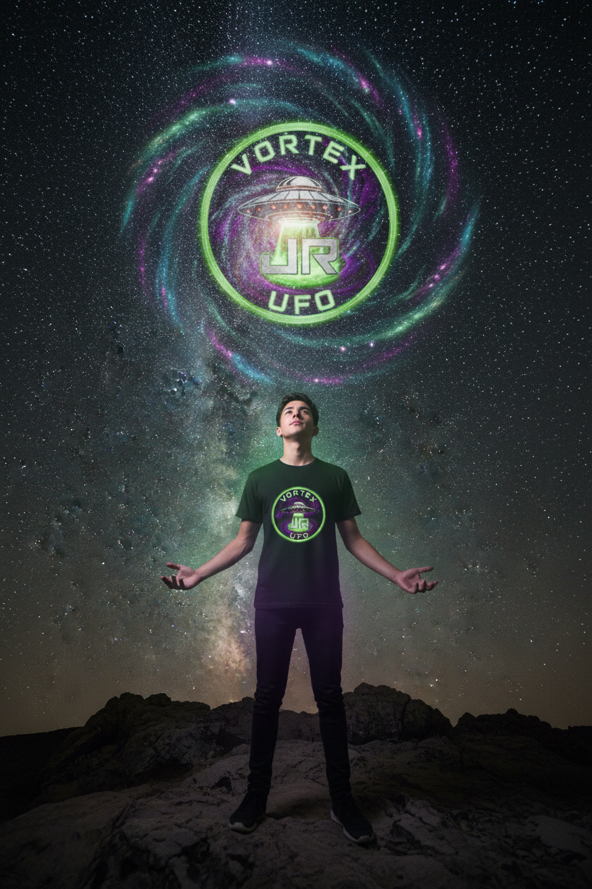 Vortex UFO Green — Cosmic Galaxy Lifestyle