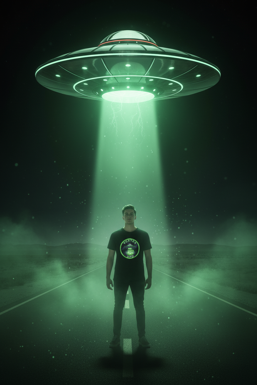 Vortex UFO Green — UFO Abduction Scene