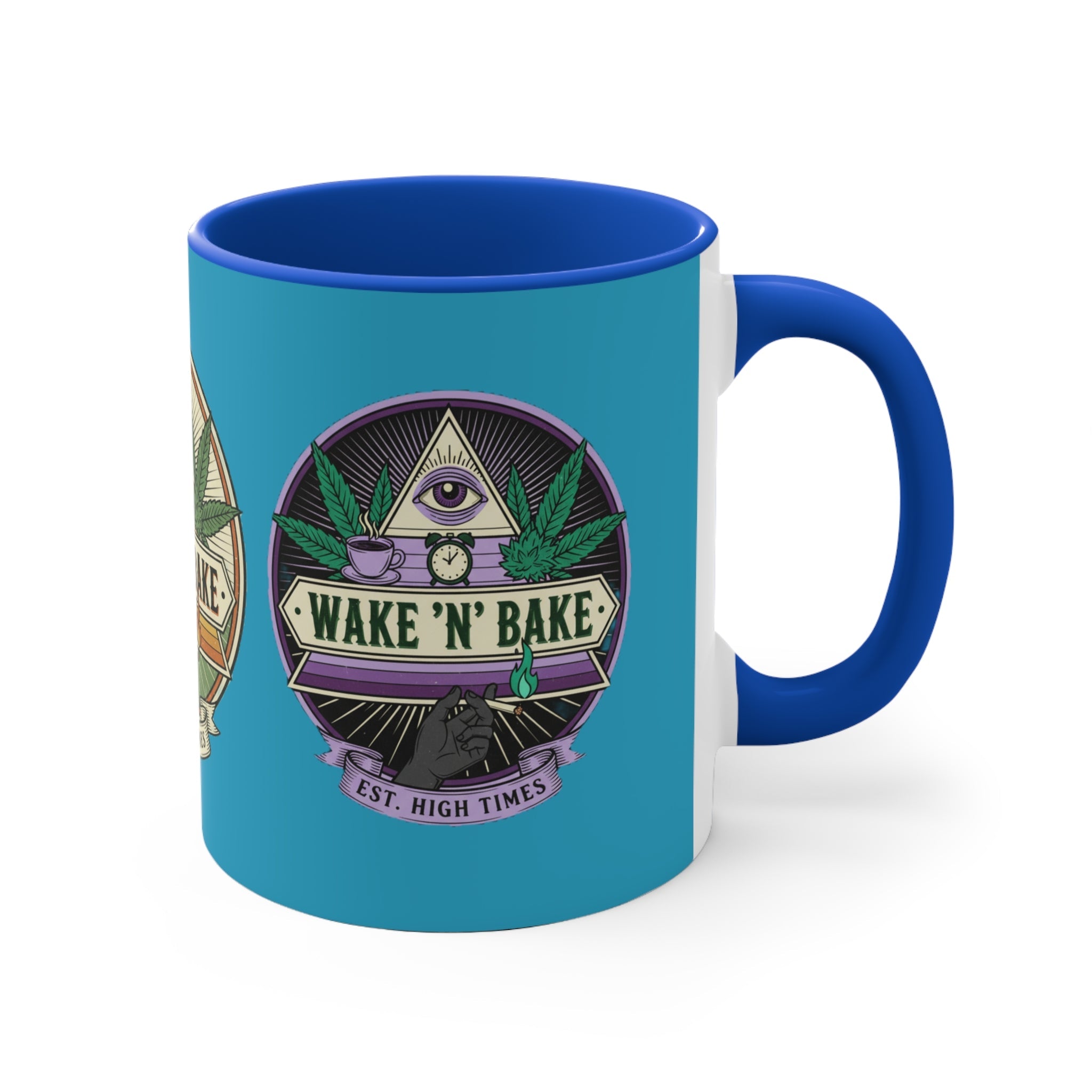Wake 'N' Bake 11oz Accent Mug — Morning Cannabis Coffee Cup