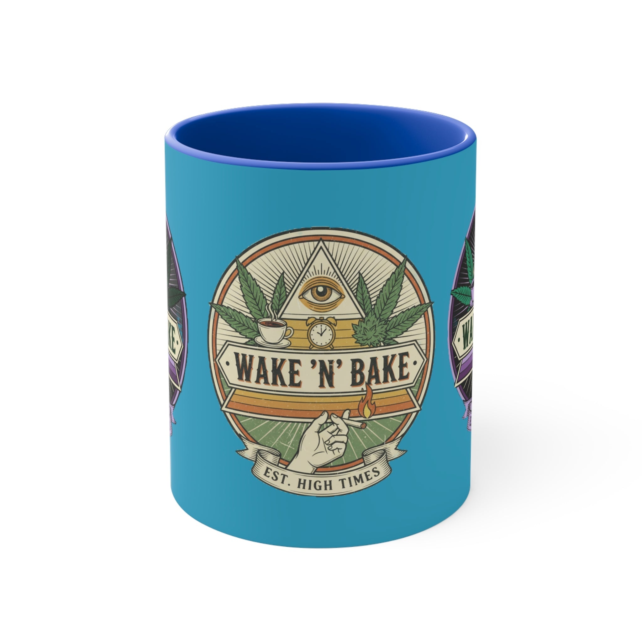 Wake 'N' Bake 11oz Accent Mug — Morning Cannabis Coffee Cup