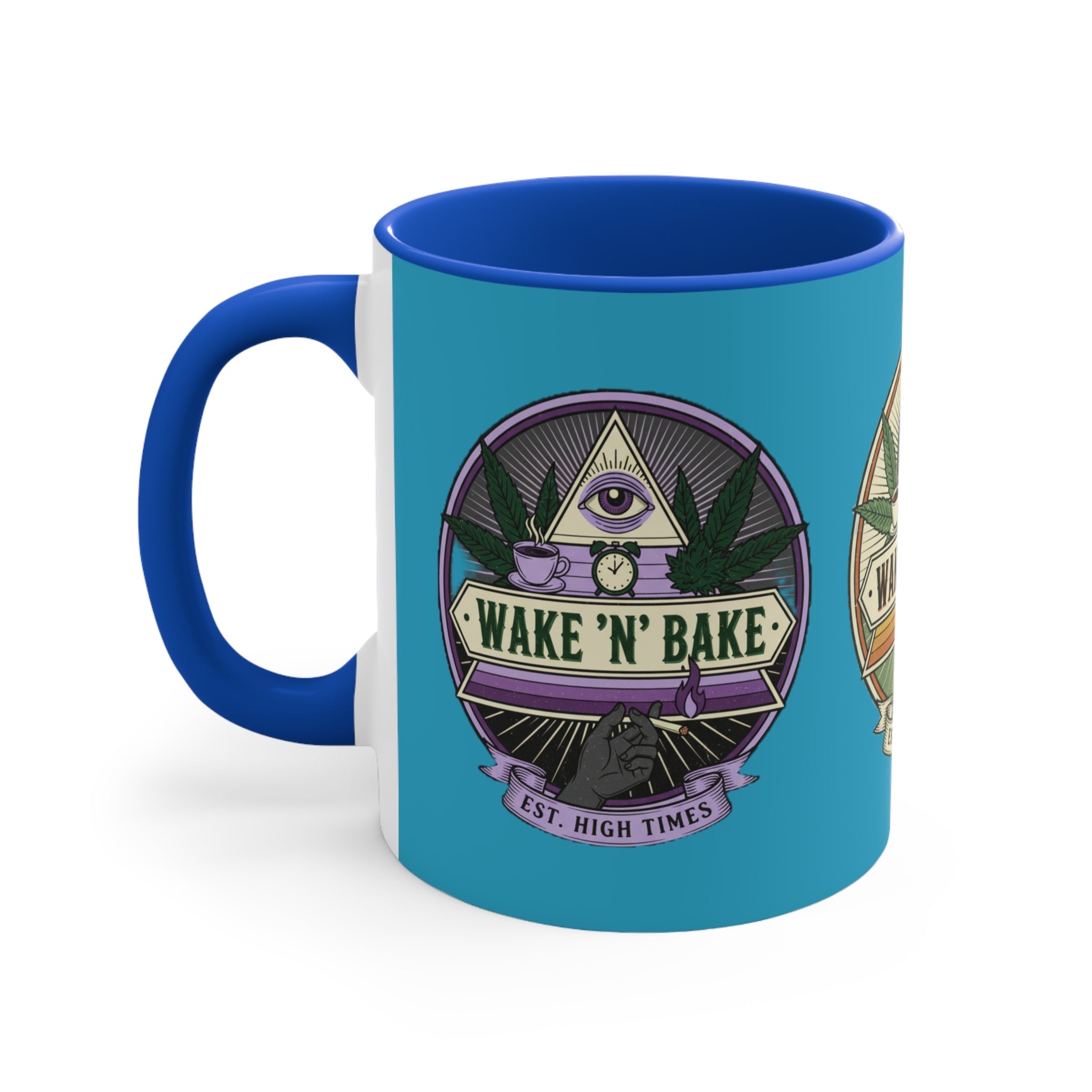Wake 'N' Bake 11oz Accent Mug — Morning Cannabis Coffee Cup
