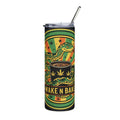 Wake N Bake 20oz Stainless Tumbler — Rasta Cannabis Coffee Travel Cup