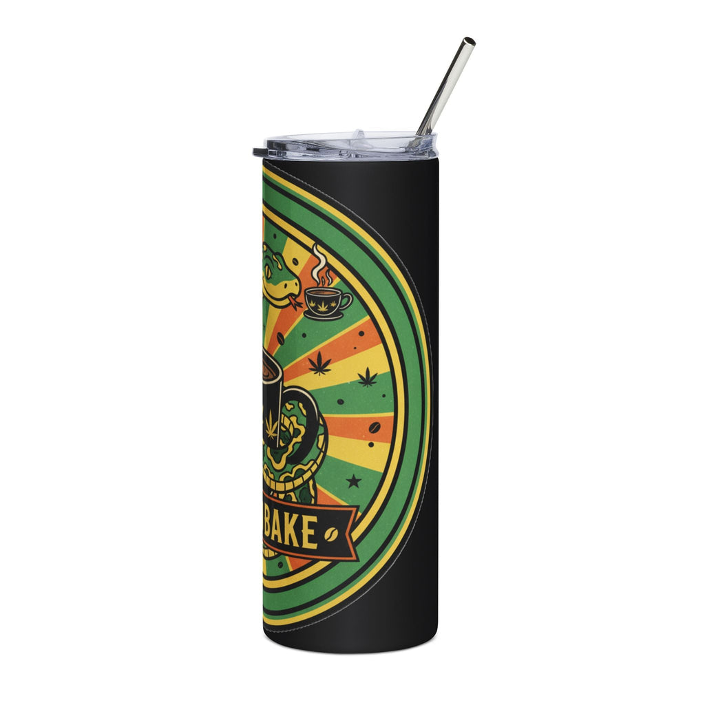 Wake N Bake 20oz Stainless Tumbler — Rasta Cannabis Coffee Travel Cup