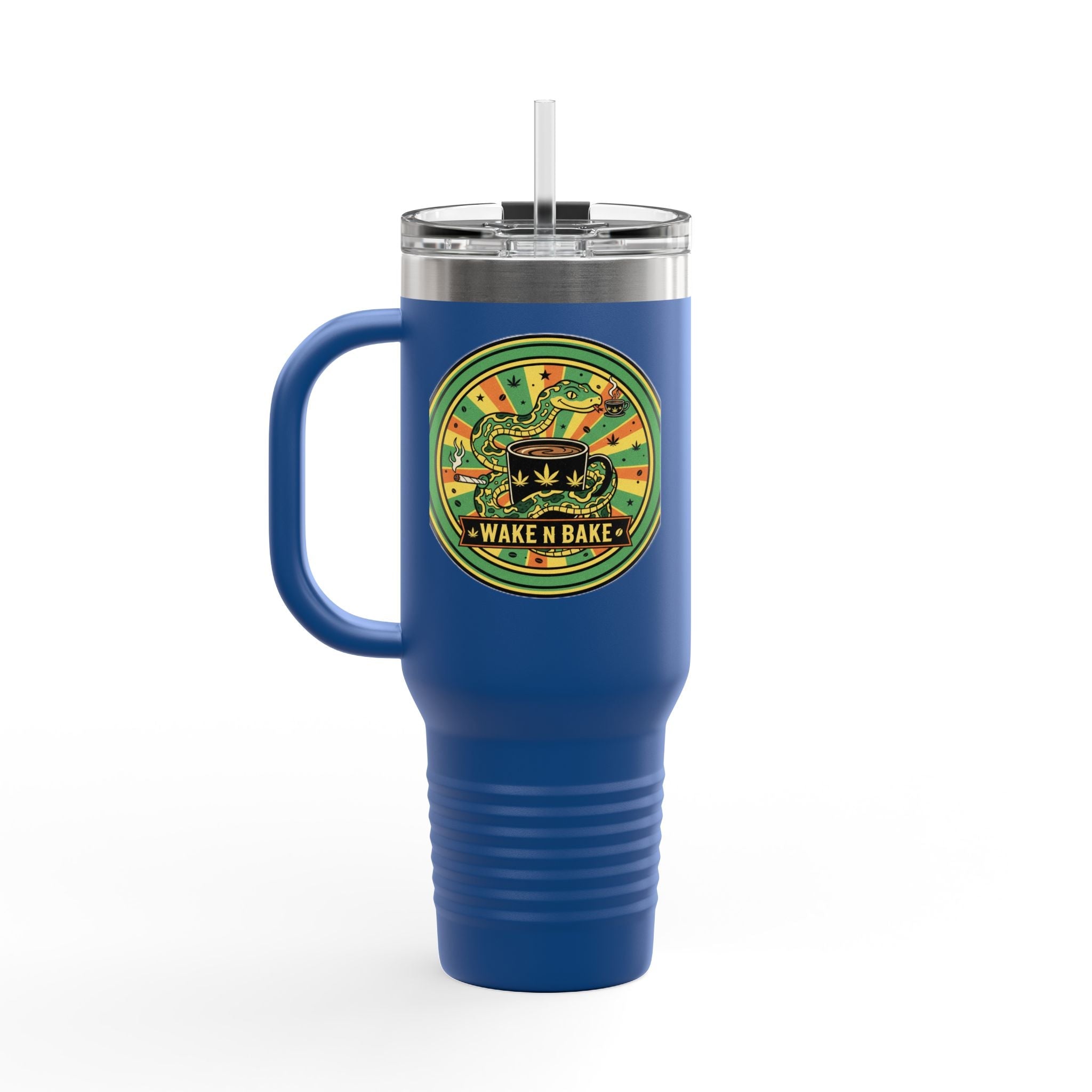 Wake N Bake 40oz Insulated Travel Mug — Cannabis Coffee Tumbler