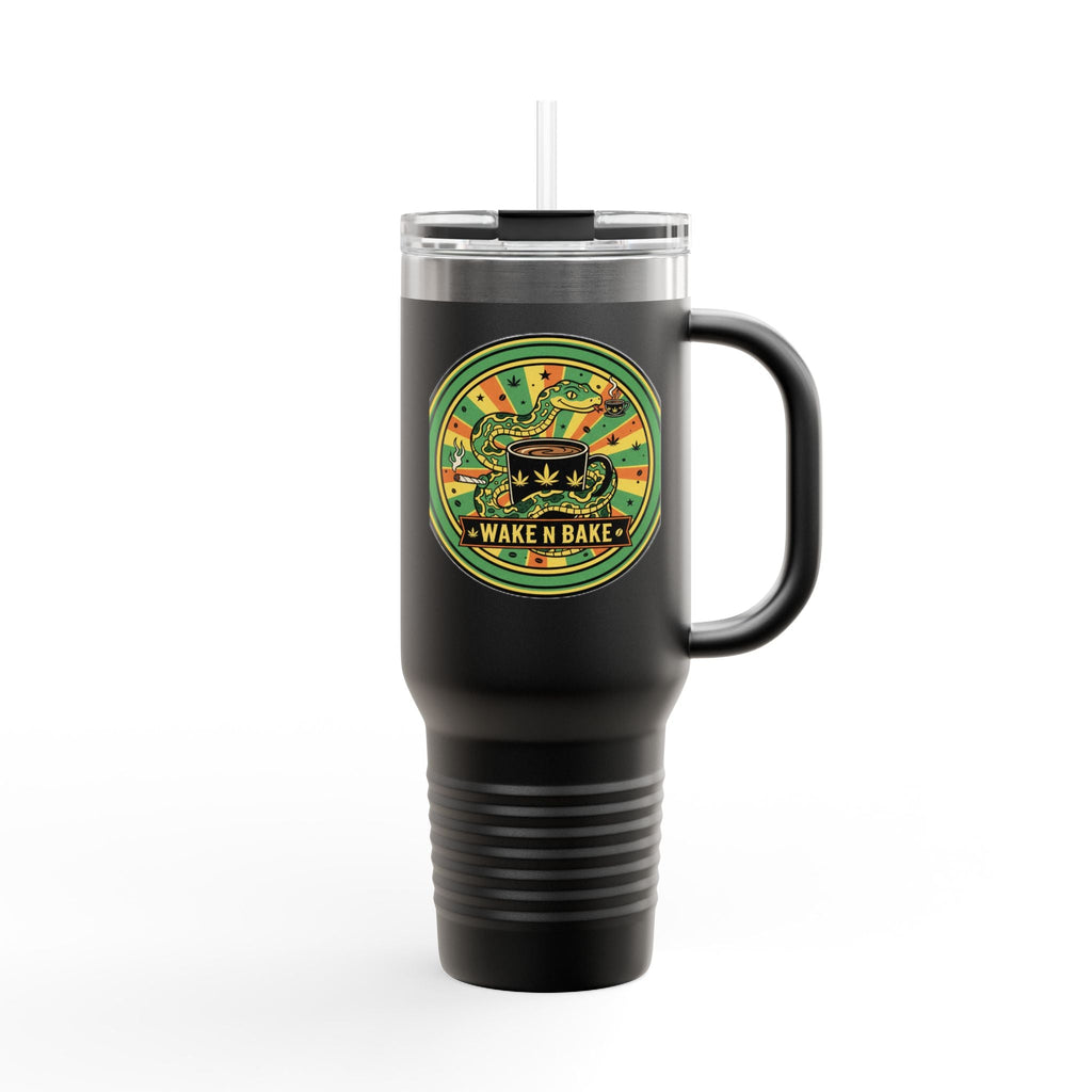 Wake N Bake 40oz Insulated Travel Mug — Cannabis Coffee Tumbler