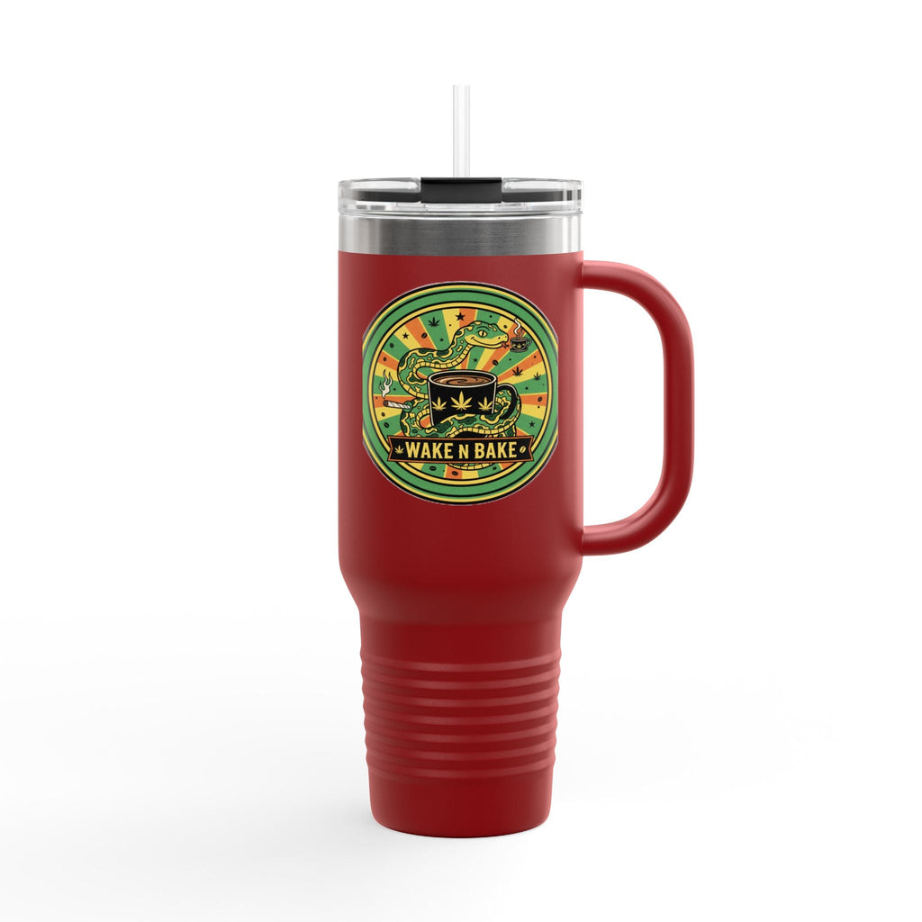 Wake N Bake 40oz Insulated Travel Mug — Cannabis Coffee Tumbler