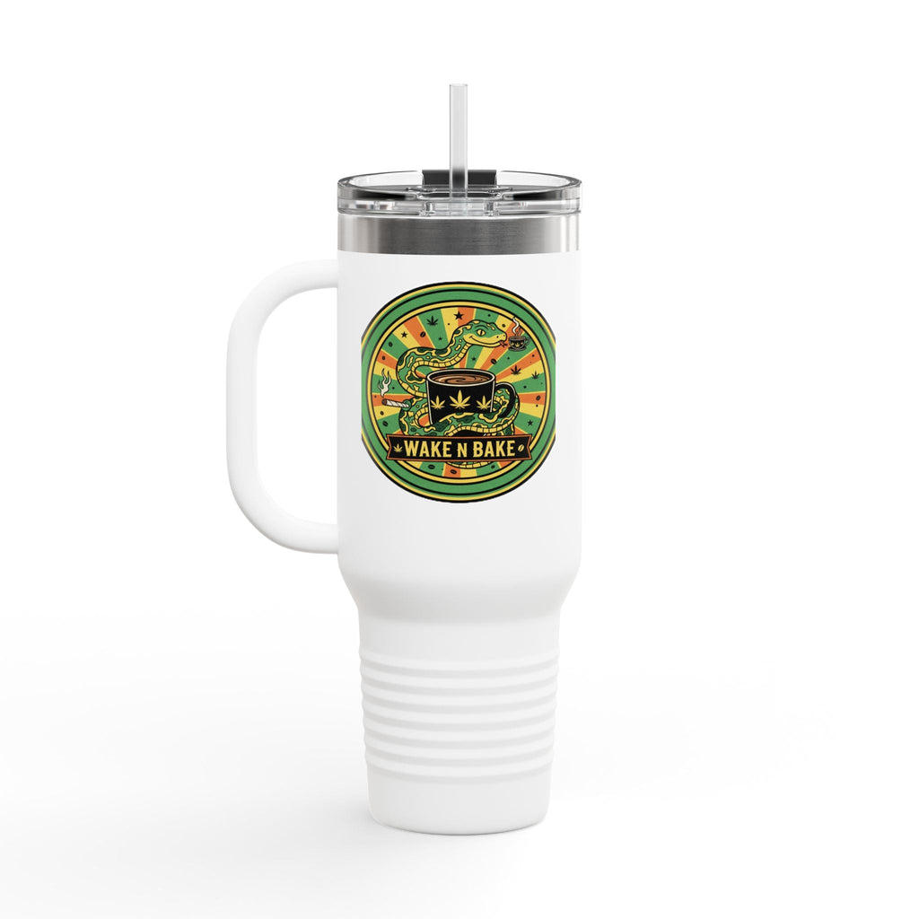 Wake N Bake 40oz Insulated Travel Mug — Cannabis Coffee Tumbler