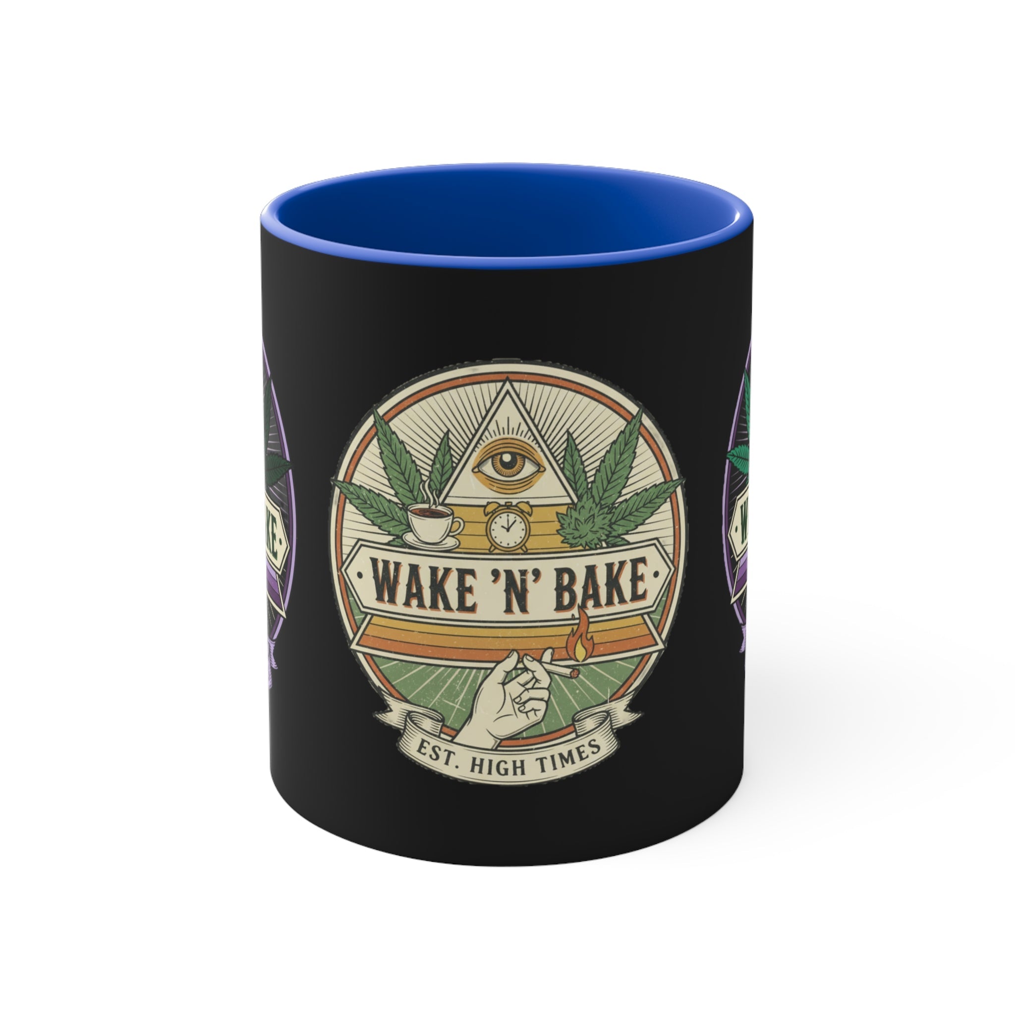 Wake 'N' Bake Accent Mug — Morning Cannabis Coffee Cup