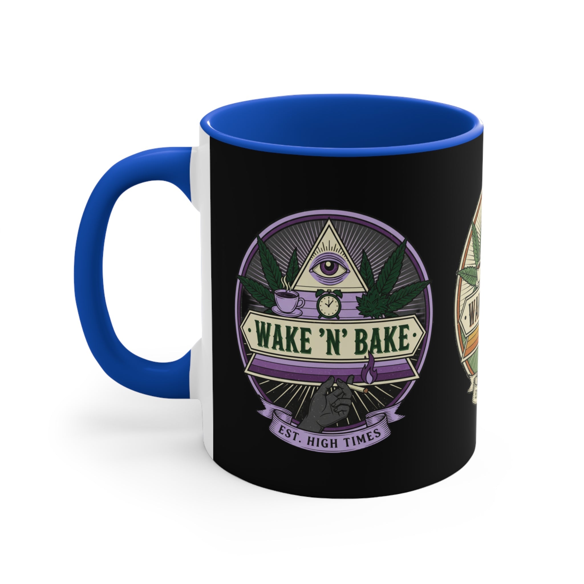 Wake 'N' Bake Accent Mug — Morning Cannabis Coffee Cup