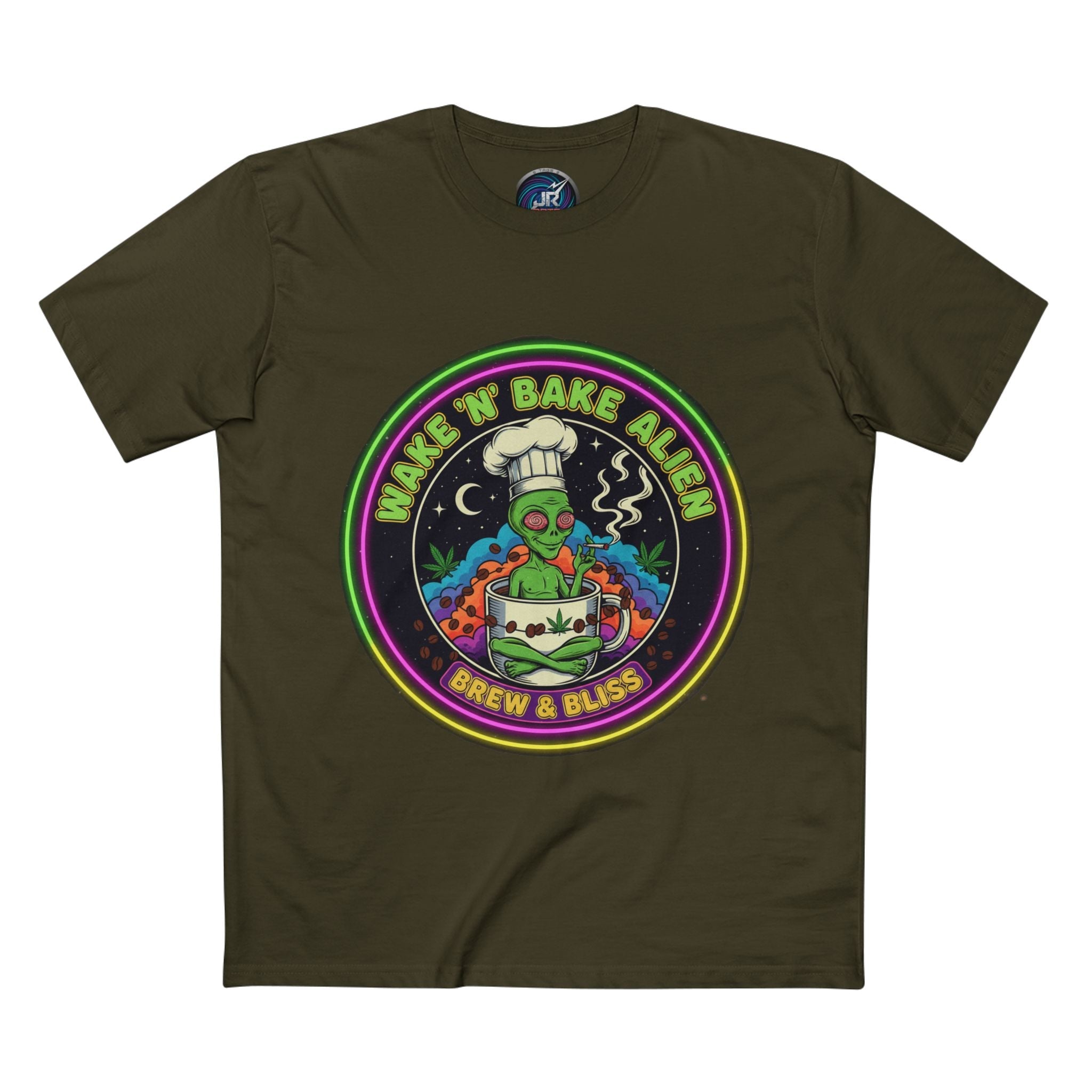 Wake 'N Bake Alien T-Shirt — Brew & Bliss Graphic Tee