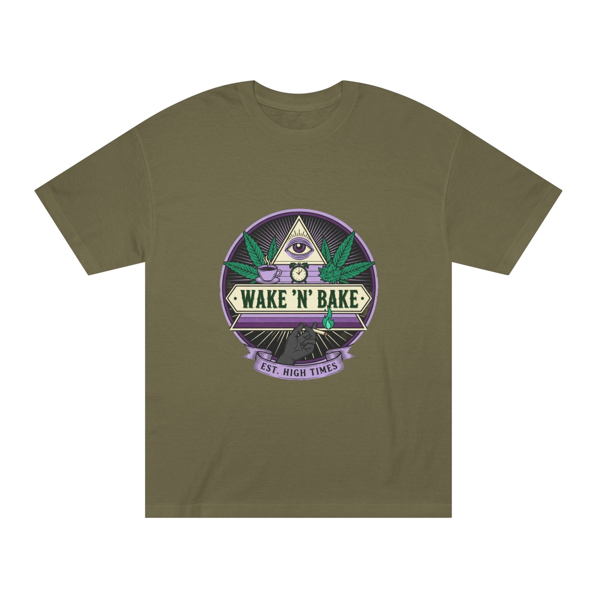 Wake 'N' Bake T-Shirt — Retro Cannabis Graphic Tee