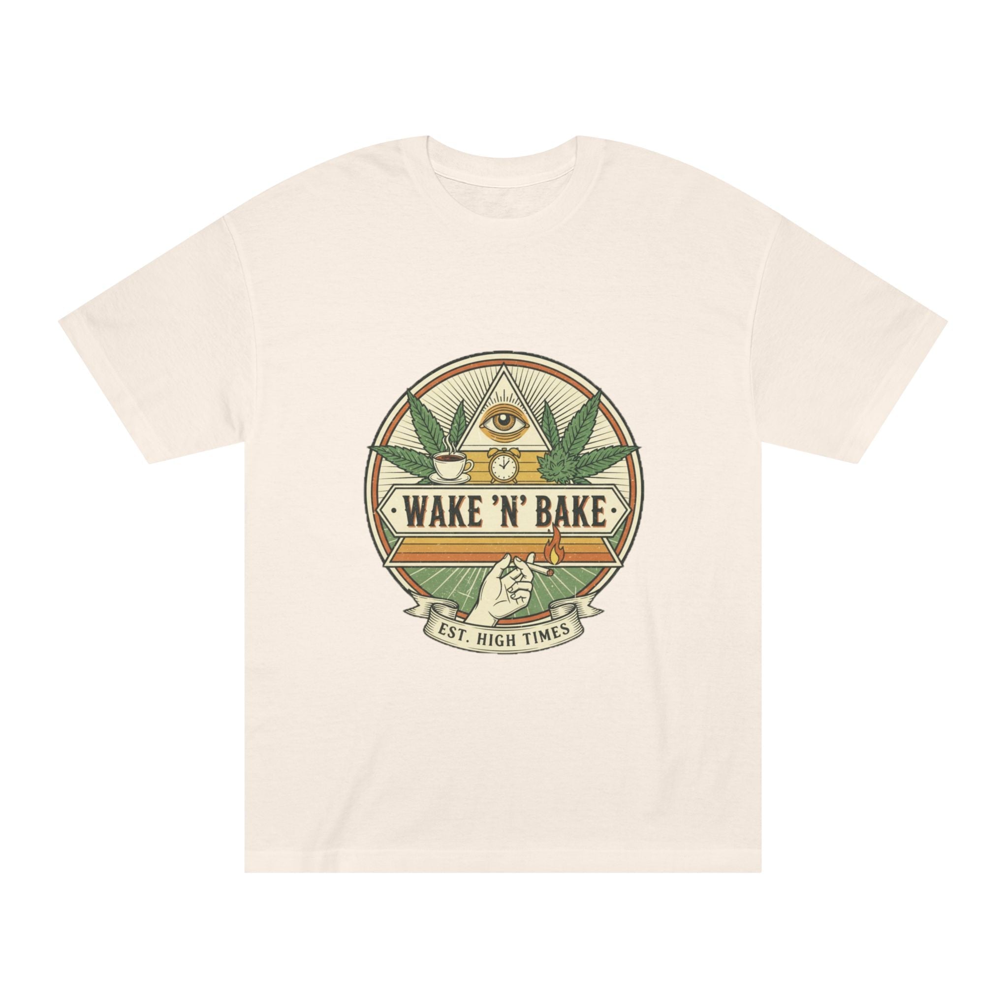 Wake 'N' Bake T-Shirt – Retro Cannabis Graphic Tee