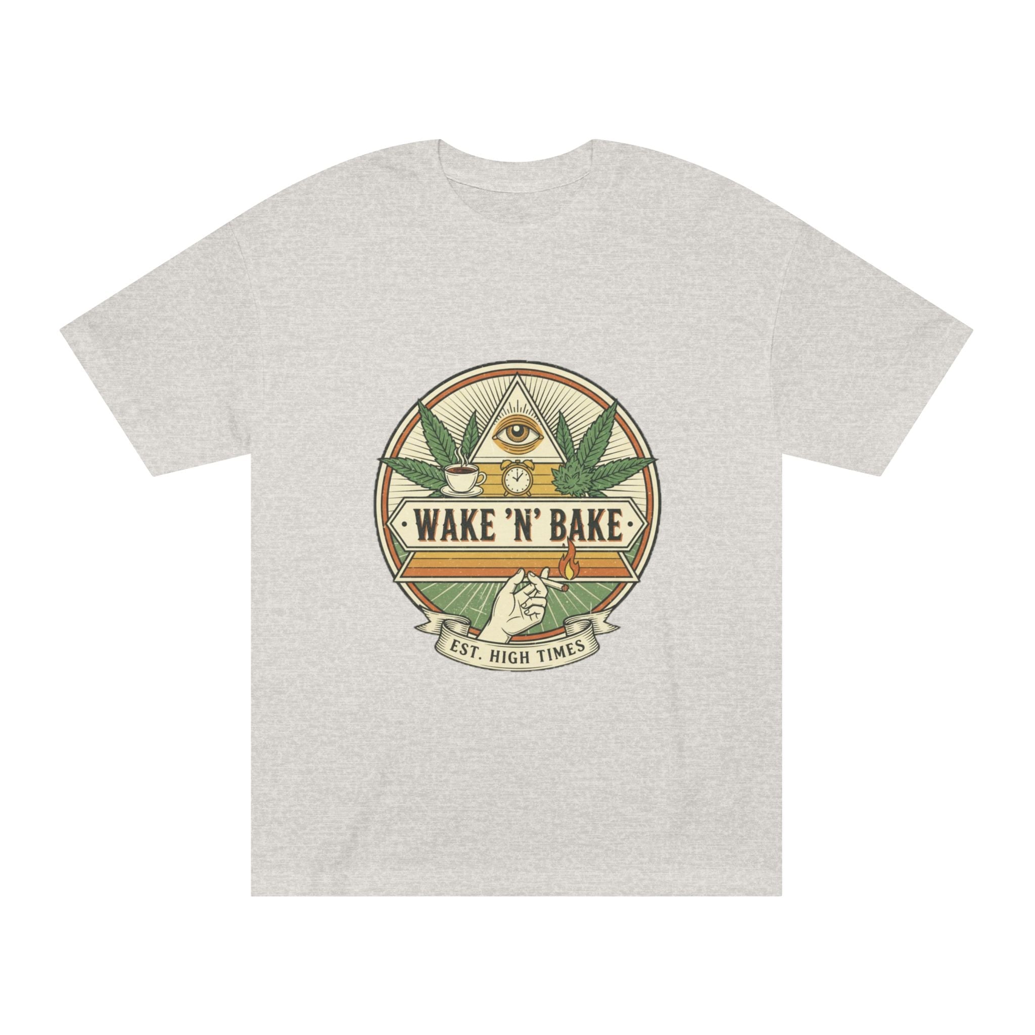 Wake 'N' Bake T-Shirt – Retro Cannabis Graphic Tee