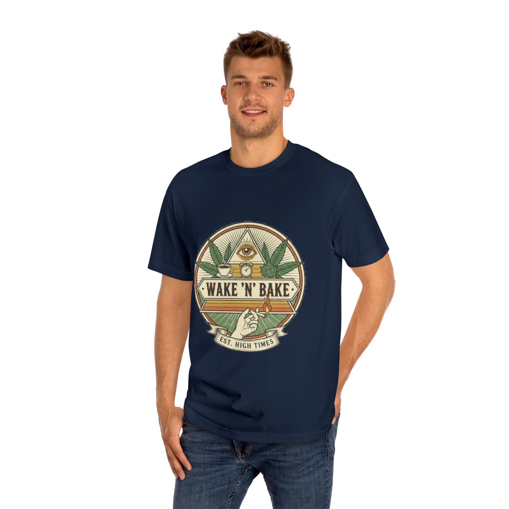 Wake 'N' Bake T-Shirt – Retro Cannabis Graphic Tee