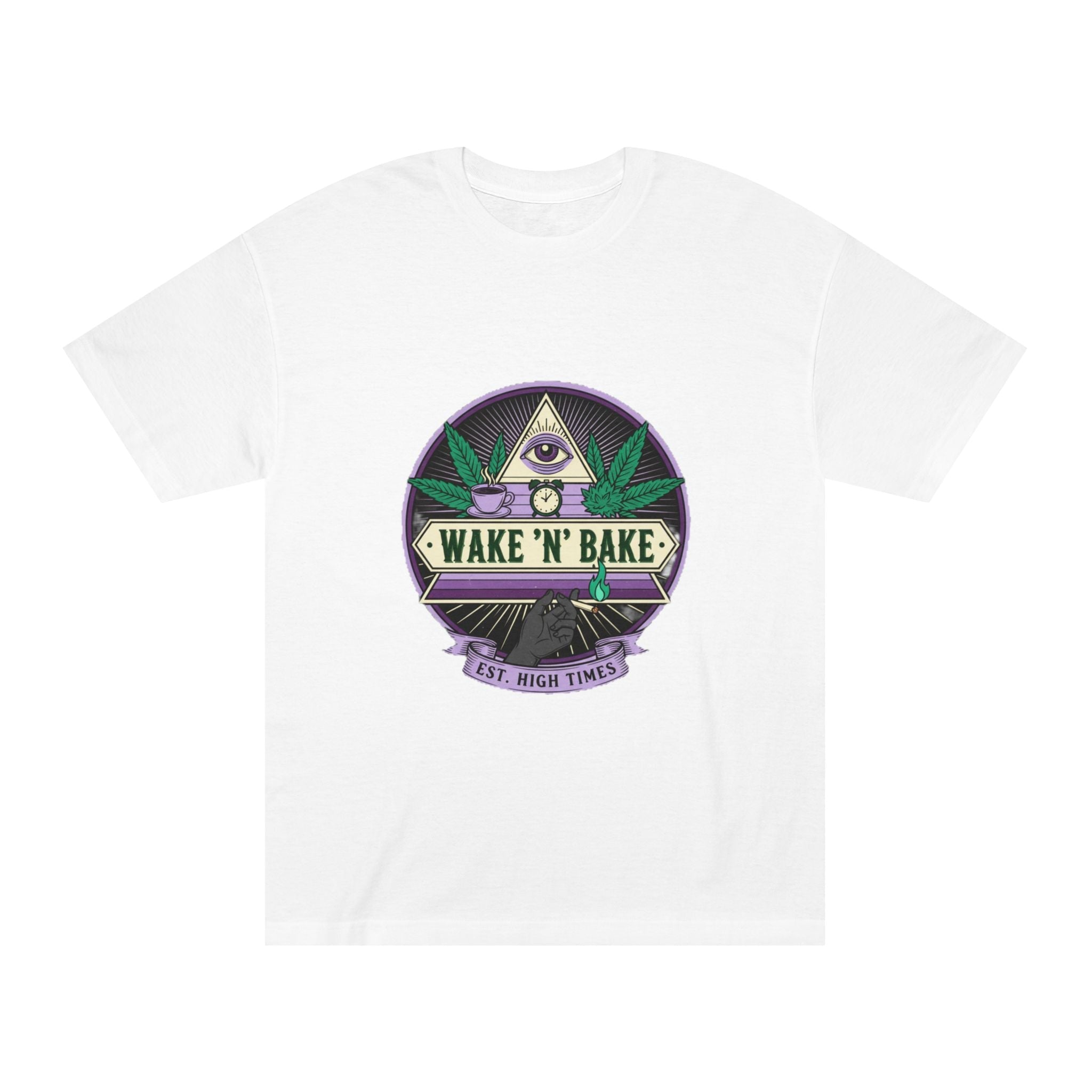 Wake 'N' Bake T-Shirt — Retro Cannabis Graphic Tee