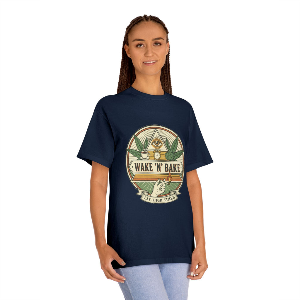 Wake 'N' Bake T-Shirt – Retro Cannabis Graphic Tee