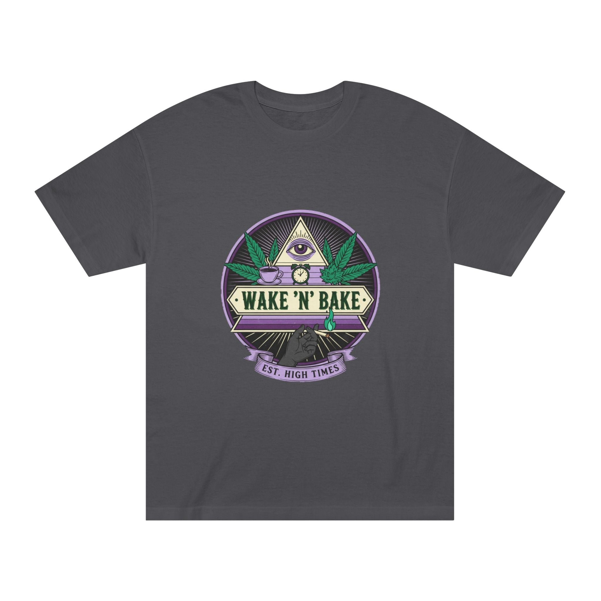 Wake 'N' Bake T-Shirt — Retro Cannabis Graphic Tee