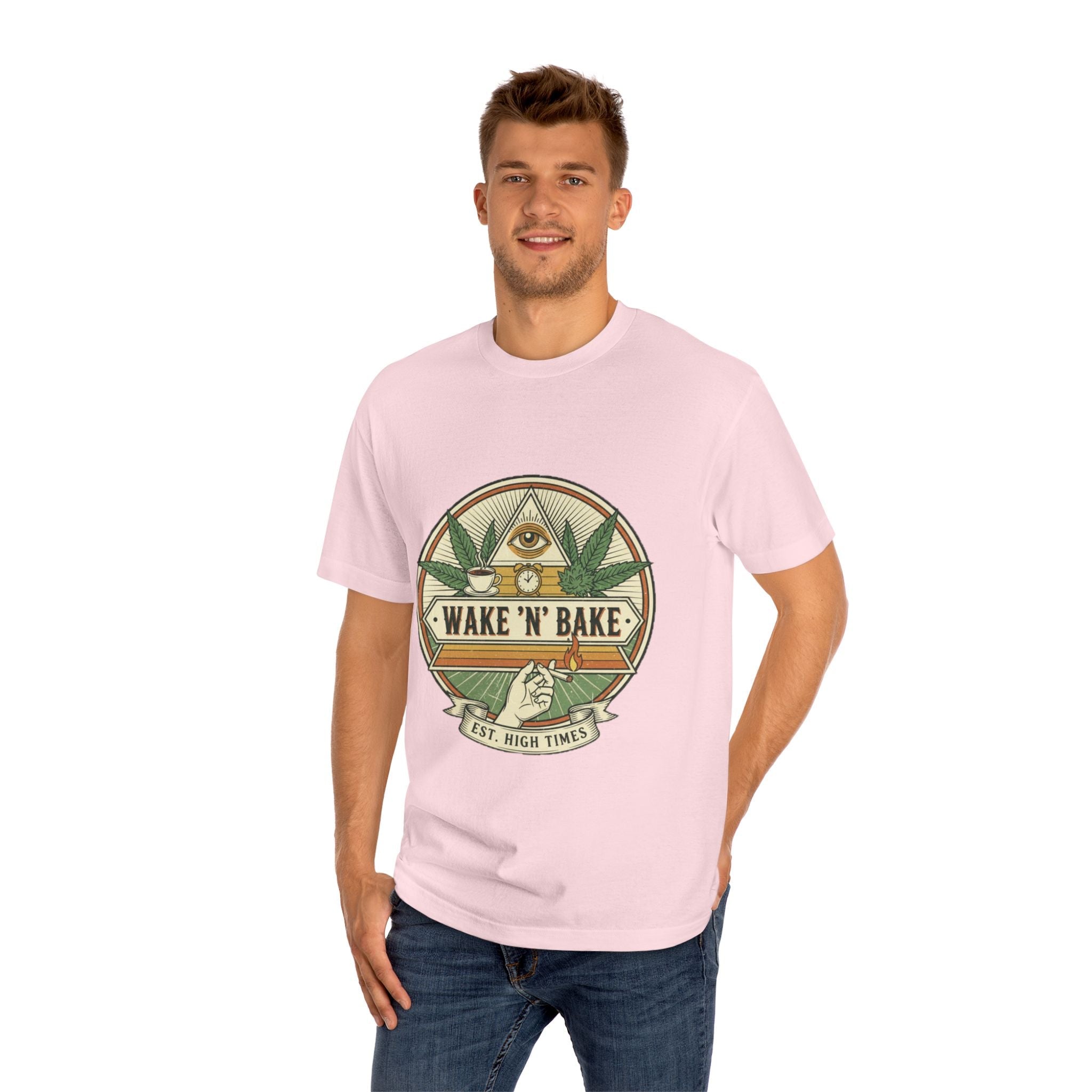 Wake 'N' Bake T-Shirt – Retro Cannabis Graphic Tee